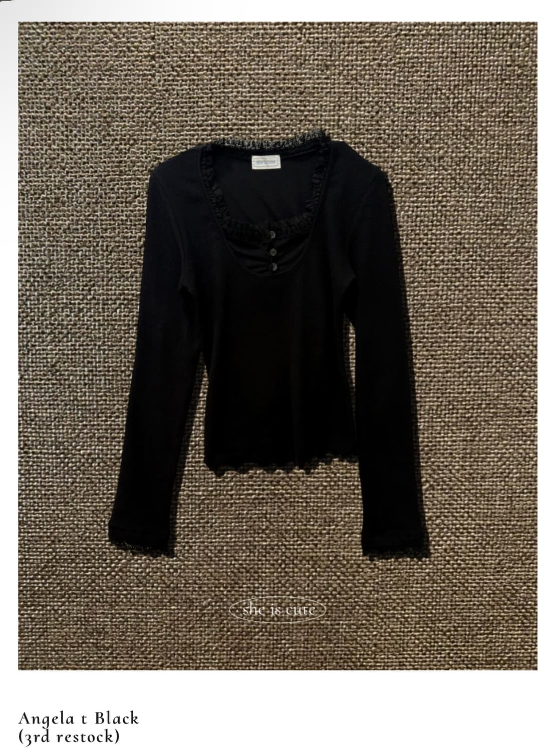 Sheiscute Angela t Black  상품이미지1