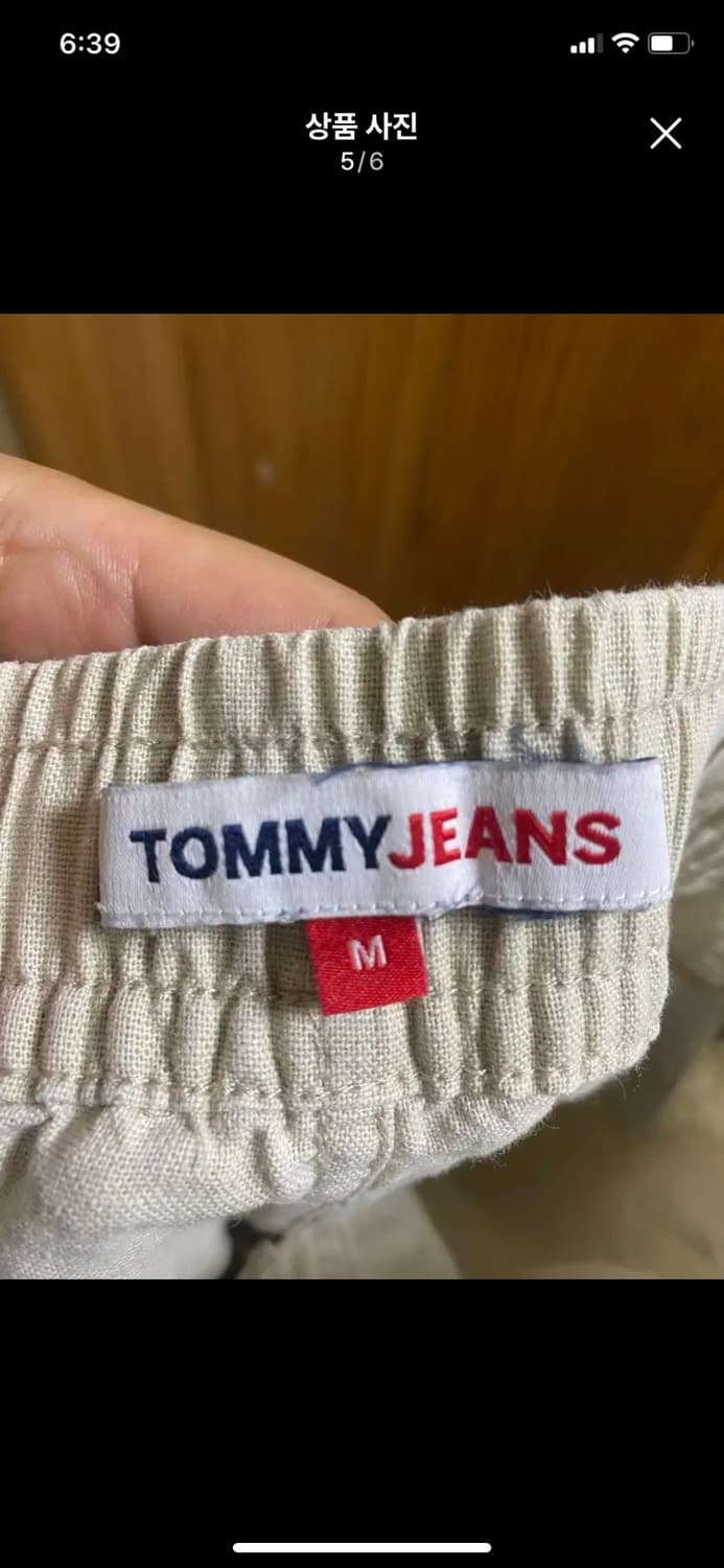 TOMMY JEANS 타미진스 린넨 하프팬츠 M사이즈 상품이미지5