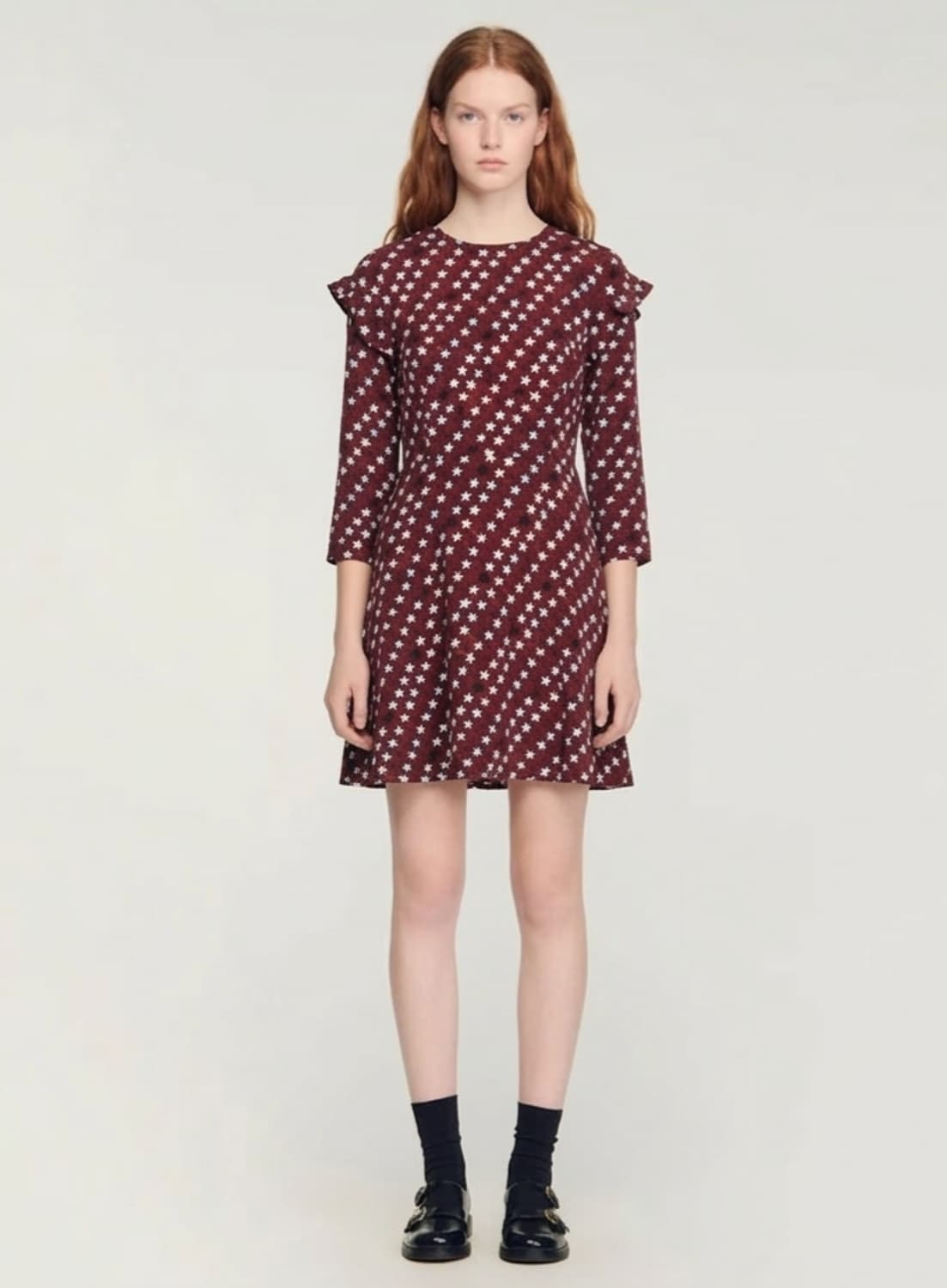 산드로 슈팅스타 실크100 미니원피스 1사이즈 상품이미지1