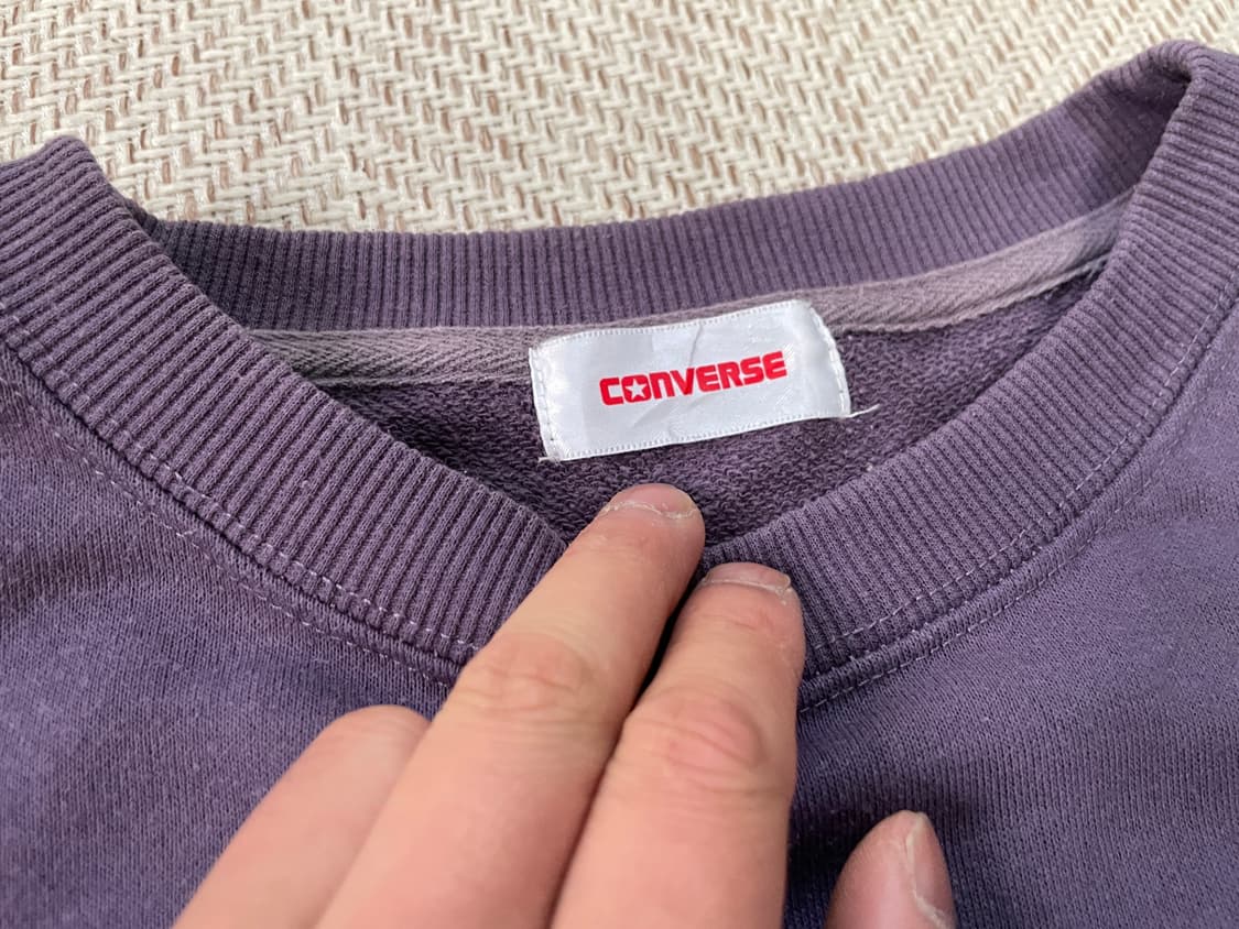 컨버스 퍼플 사이드 나일론 맨투맨  J03489 상품이미지3