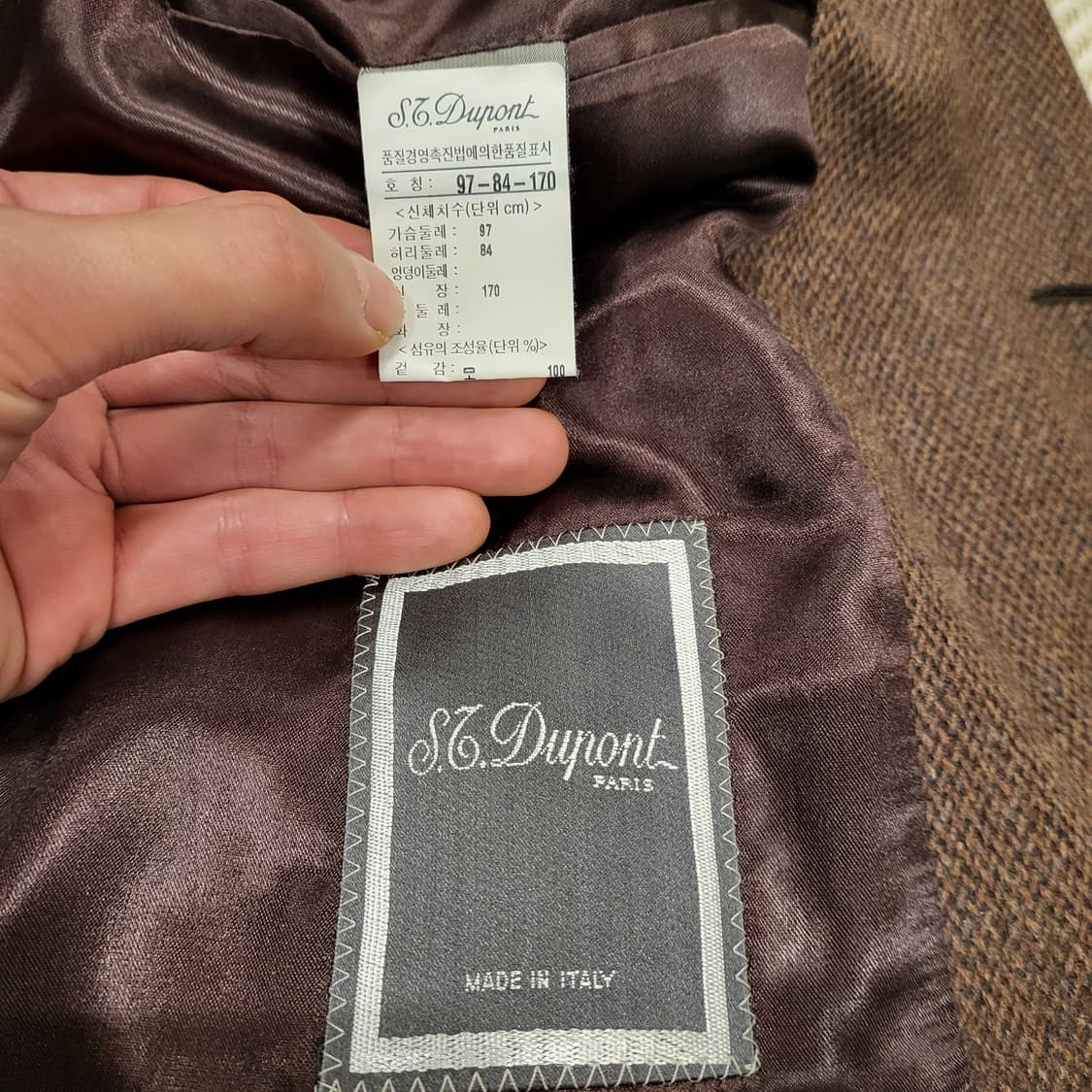 듀퐁 코드 (케시미어 15%) made in italy 상품이미지8