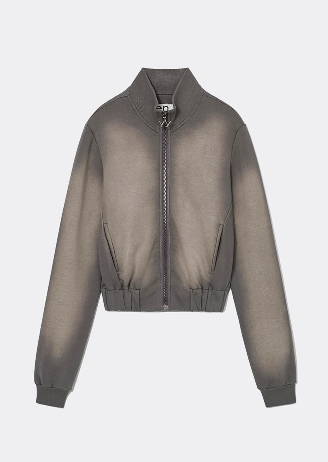 오픈 와이와이 워시드 베이비 집업 재킷 그레이 상품이미지1