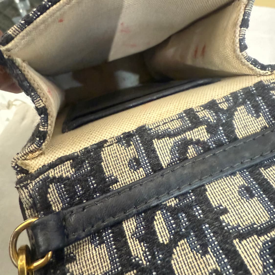 디올 오블리크 새들 버티컬 크로스백 상품이미지6