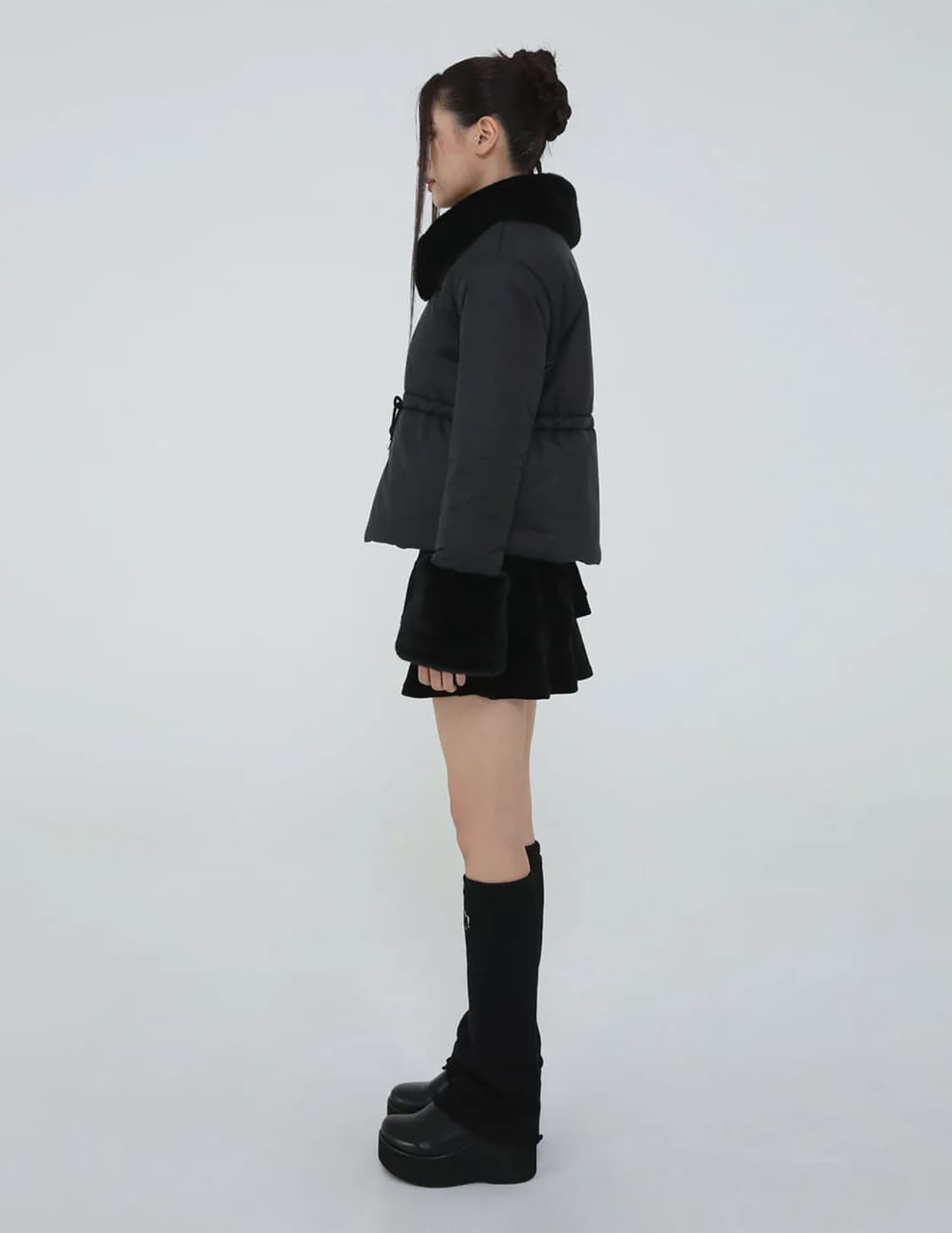 어글리쉐도우 퍼 카라 패딩 판매해요 퍼자켓 무스탕 상품이미지3