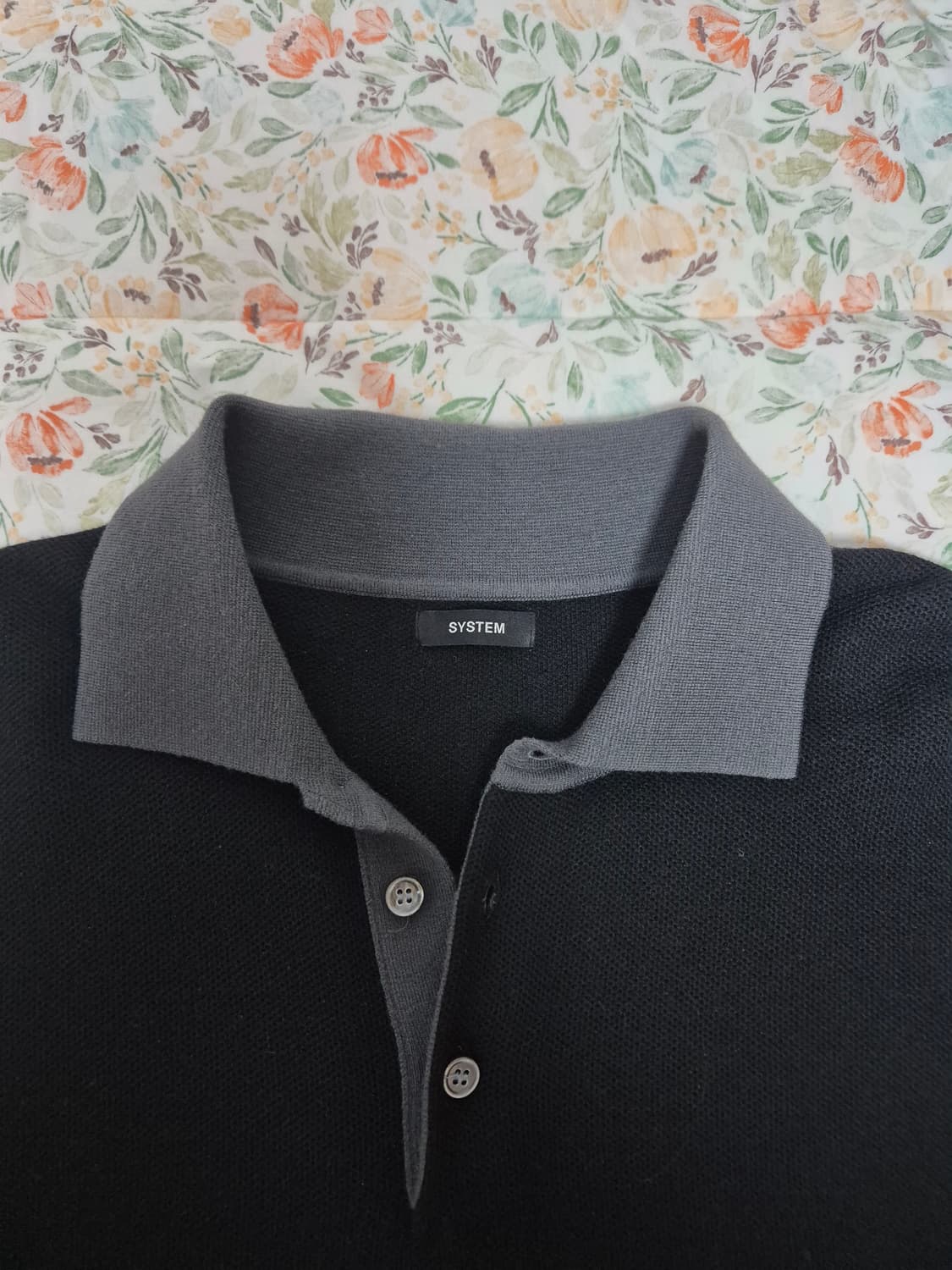 시스템옴므 카라배색니트 105 상품이미지2