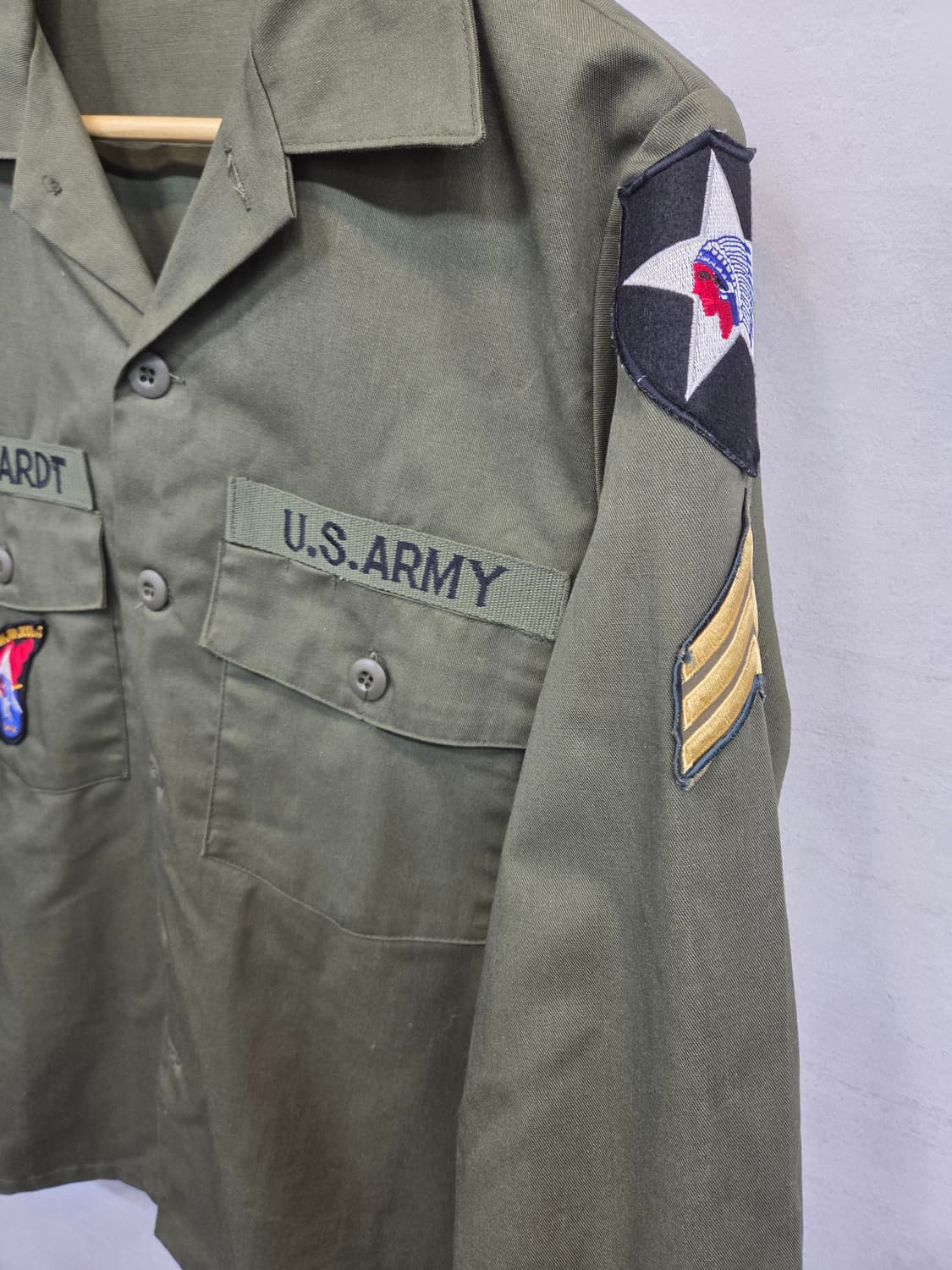 밀리터리 존레논 임진각 스카우트 셔츠자켓 대략 L 상품이미지5