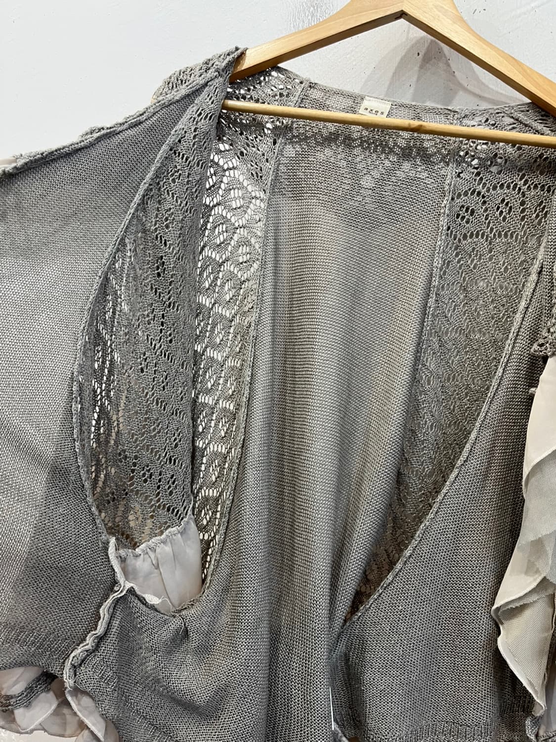 액시즈팜 크로쉐 프릴 케이프 가디건  상품이미지7