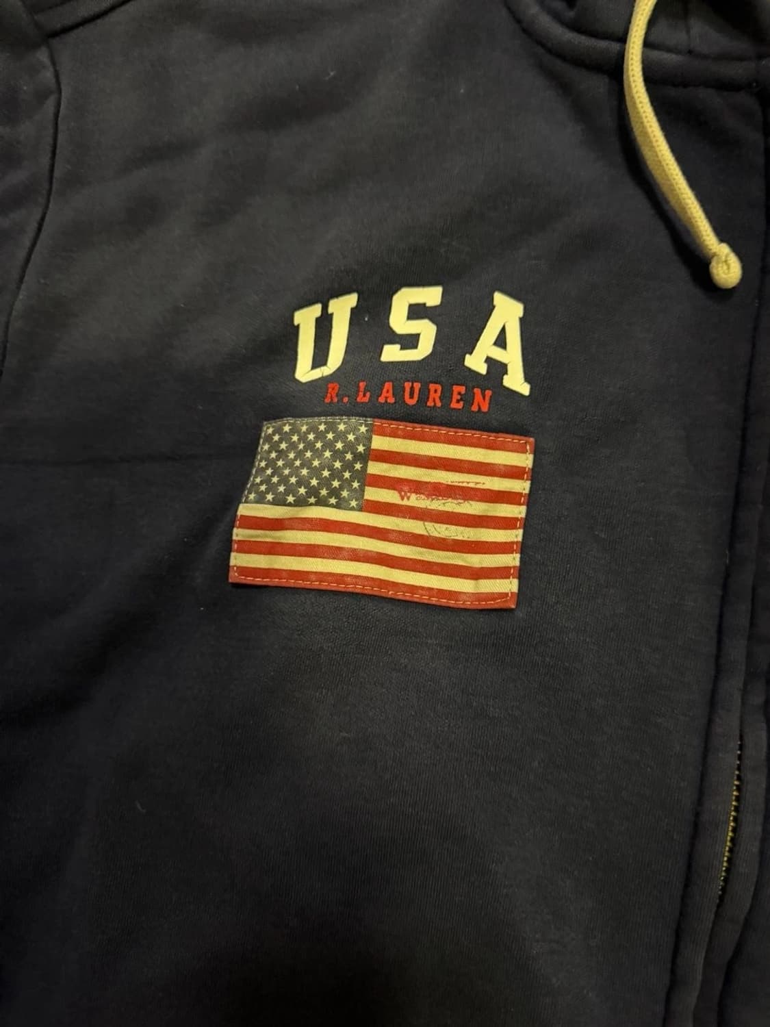 폴로 랄프로렌 빅포니 USA 성조기 후드집업 네이비 상품이미지3