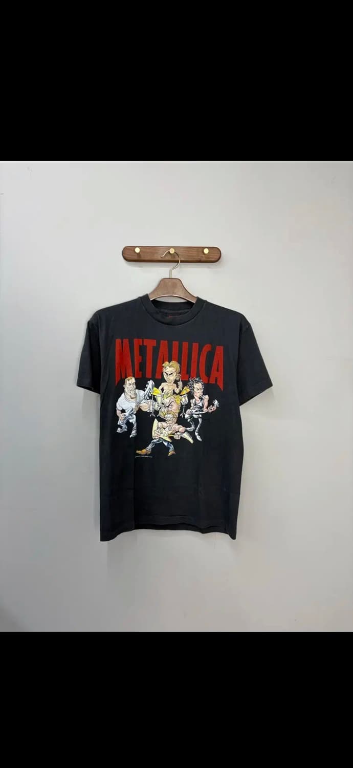 메탈리카 밴드 캐리커쳐 반팔 H1313 상품이미지2