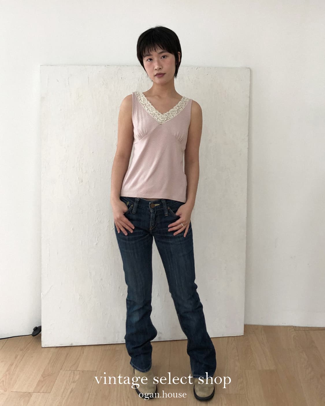 vintage lace sleeveless top 상품이미지3