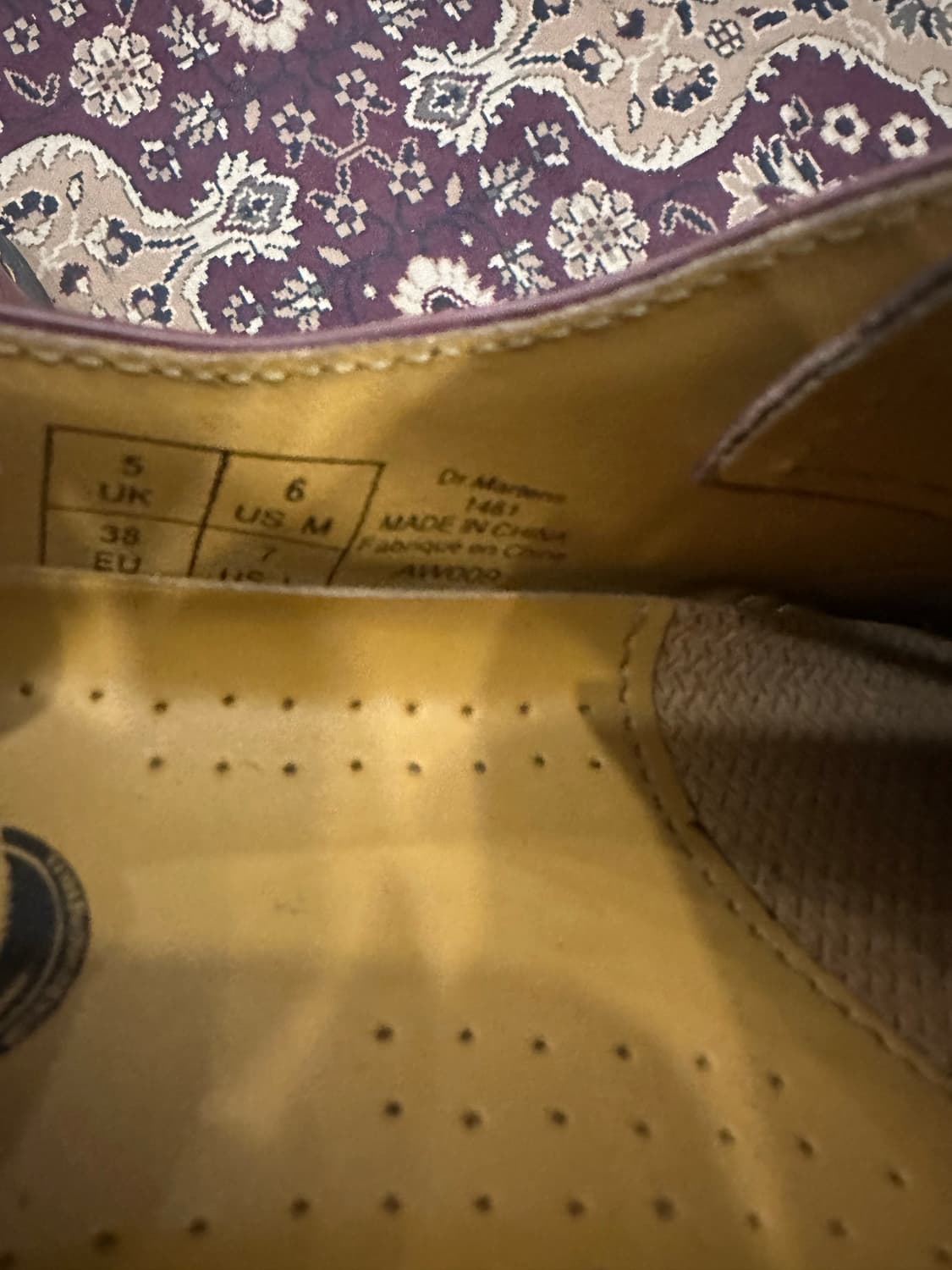 UK5)닥터마틴 1461 체리레드 상품이미지4