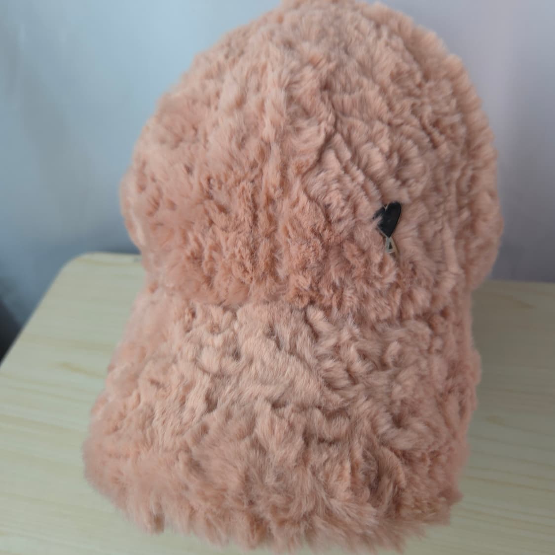 아미 핑크 퍼 볼캡 모자 상품이미지5