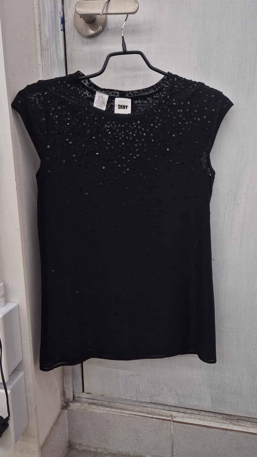 DKNY sequined mesh blouse 상품이미지1
