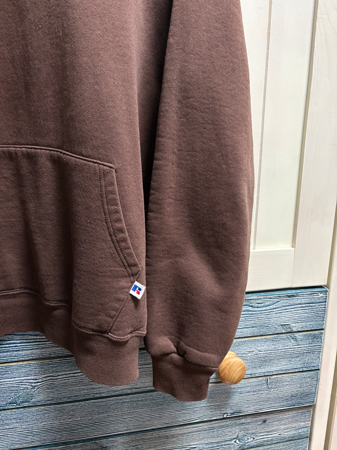 90s 미제 usa 러셀 후드 브라운 xl 상품이미지2