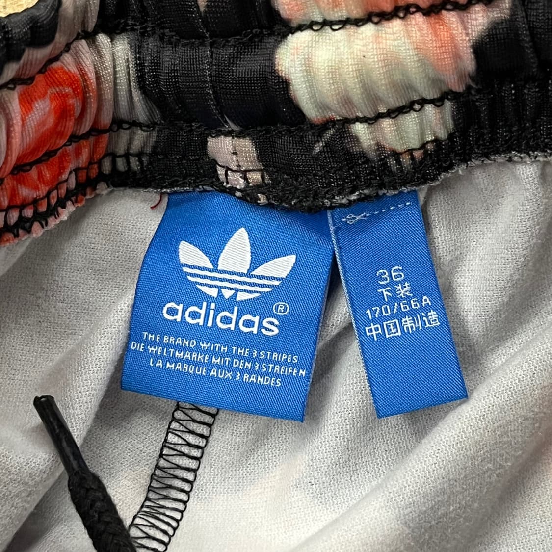 [정품/36] 아디다스 블랙 플라워 트랙 팬츠 b18 상품이미지4