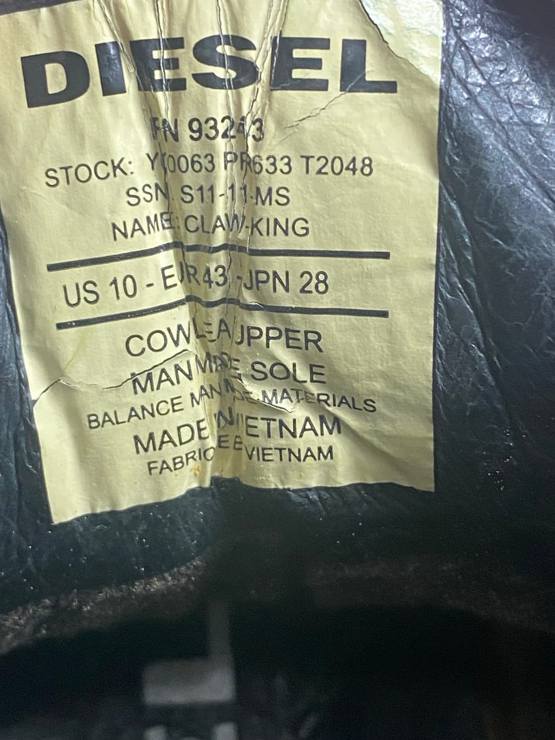 디젤 빈티지 하이탑 280 상품이미지7