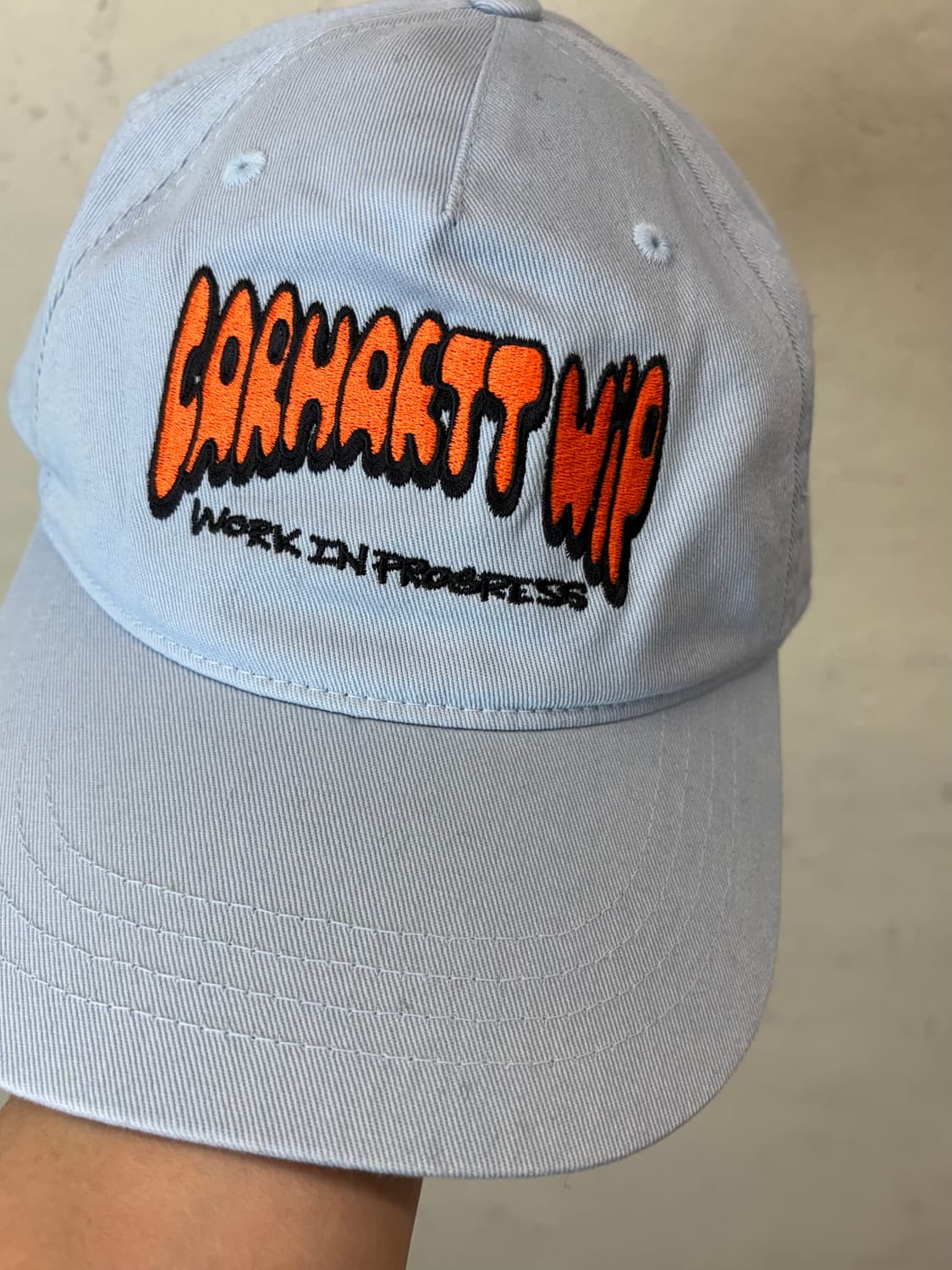 칼하트윕 버블 스크립트 볼캡 미스티 스카이 상품이미지2