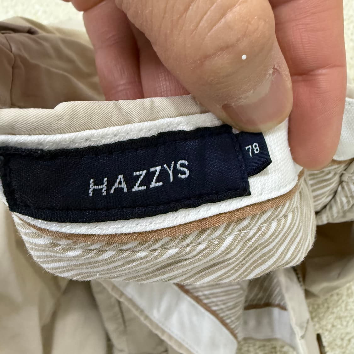 [78] 헤지스 베이지 코튼 치노팬츠 0108T1 상품이미지4