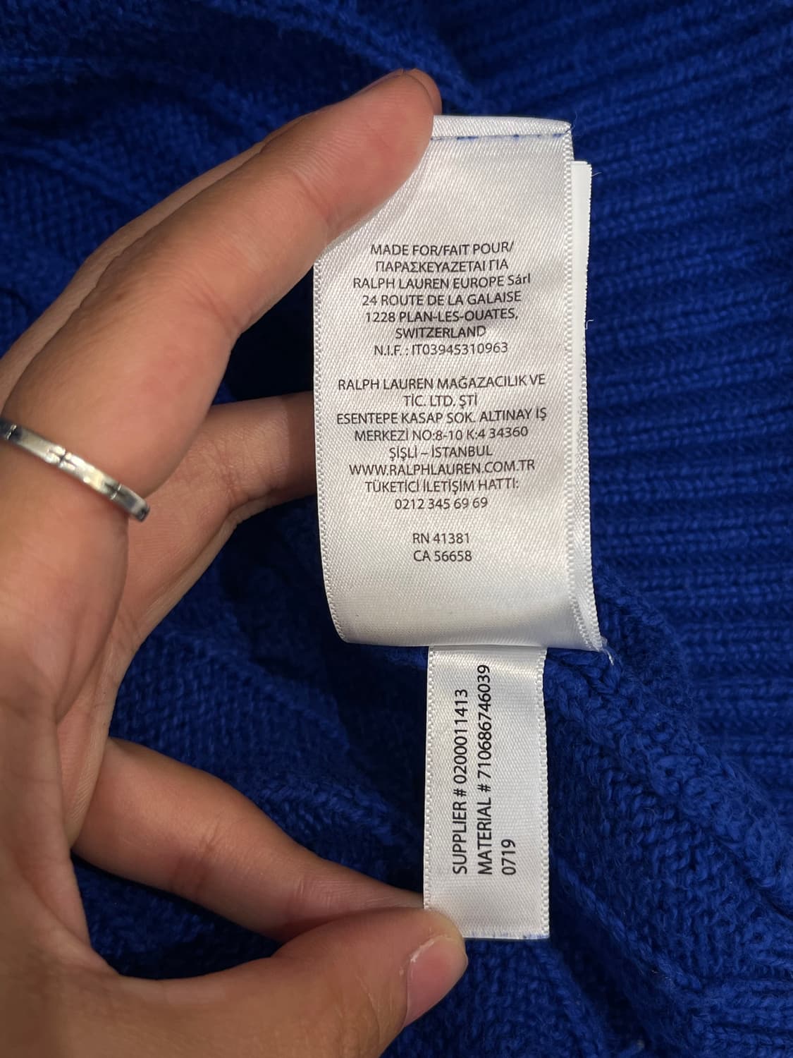 폴로 랄프로렌 꽈배기 니트 상품이미지10