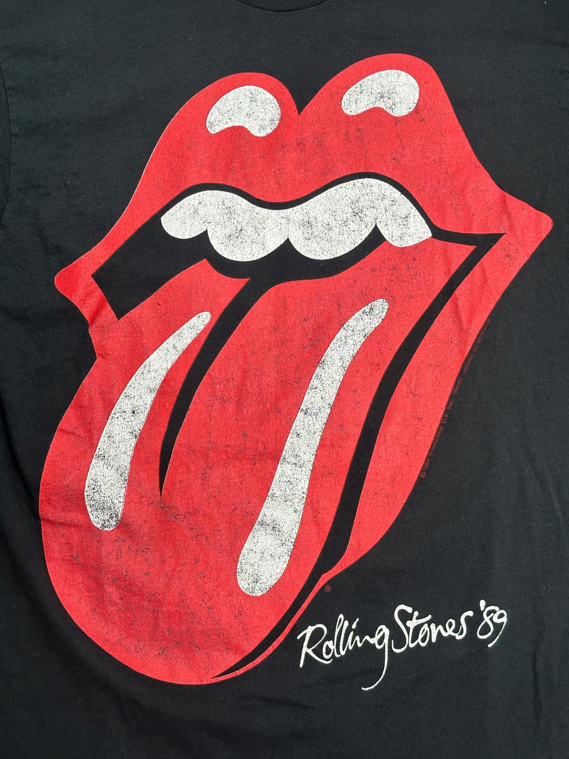 1989‘ Rolling Stones 북미 투어 티셔츠 L 상품이미지3