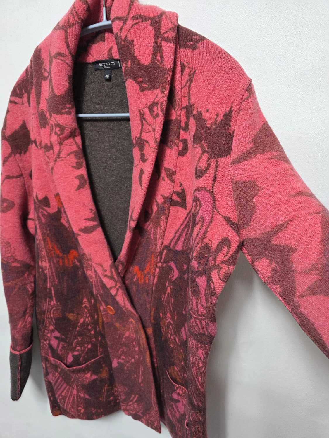 에트로 플라워 패턴 가디건 46사이즈 상품이미지4