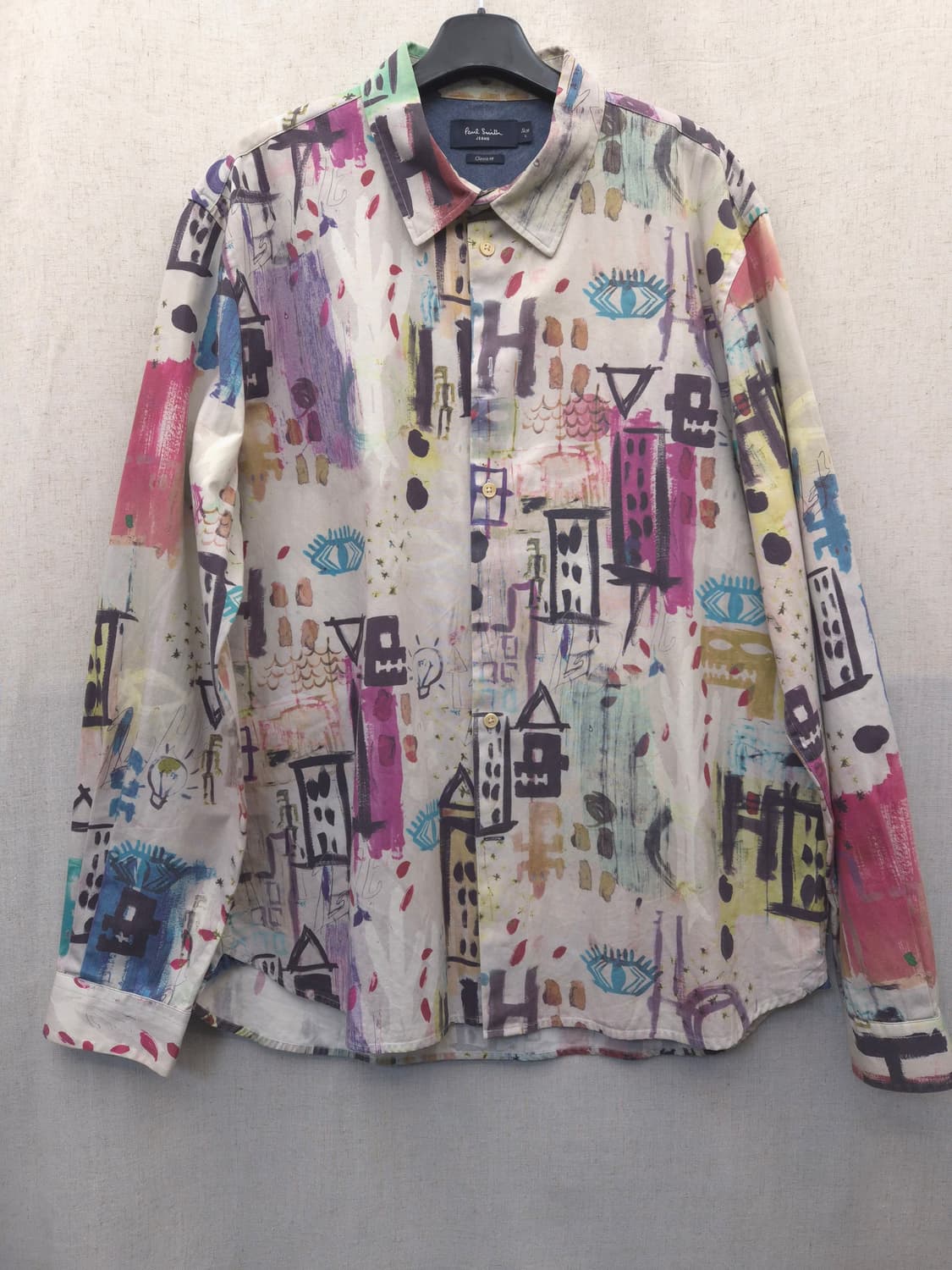 폴 스미스 진스 패턴 셔츠 L 상품이미지1