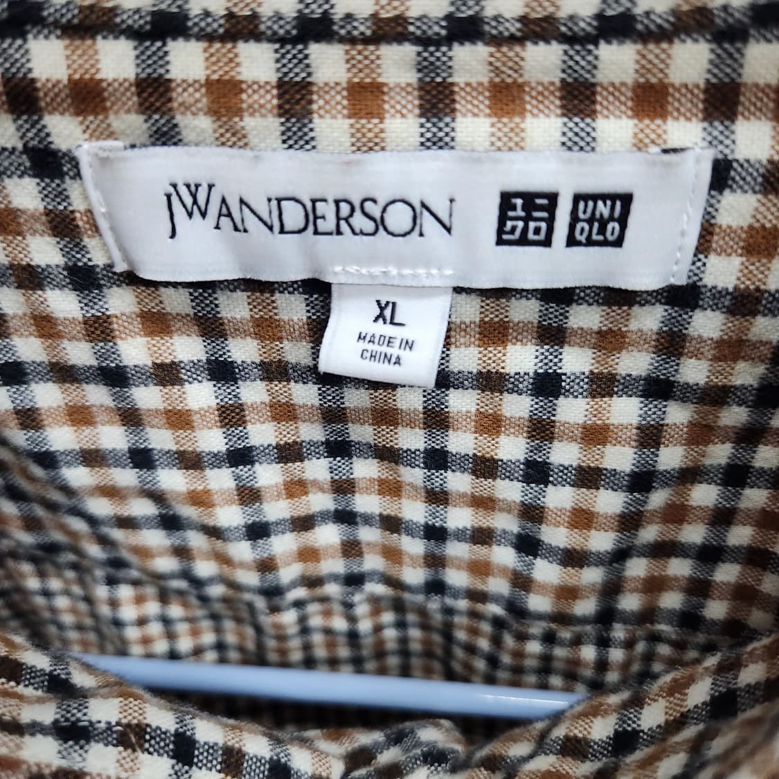 유니클로xJW앤더슨 로고 체크패턴 셔츠 XL(XL) 상품이미지6