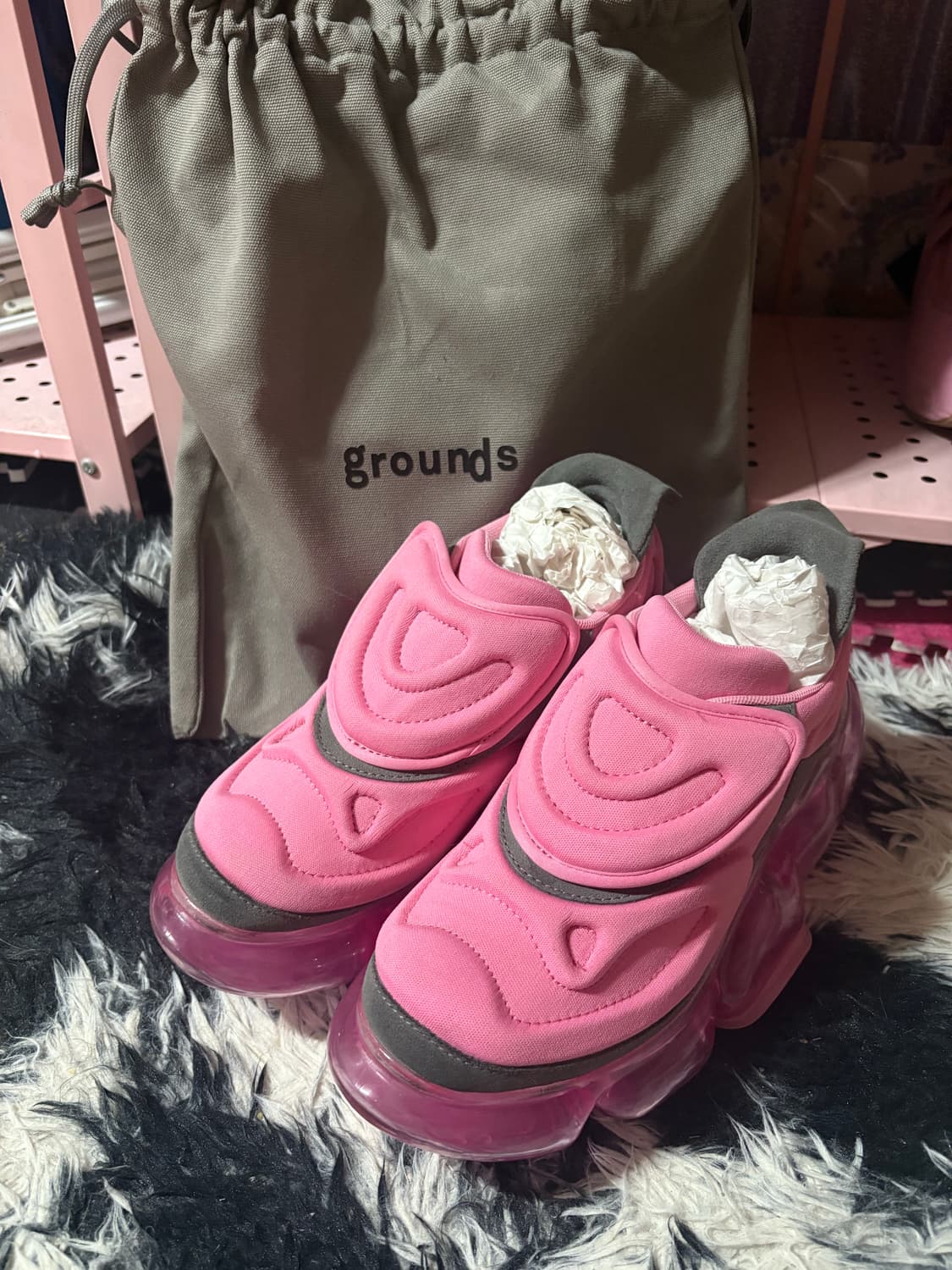 그라운즈 grounds MOOPIE NAZCA 핑크 250 상품이미지3