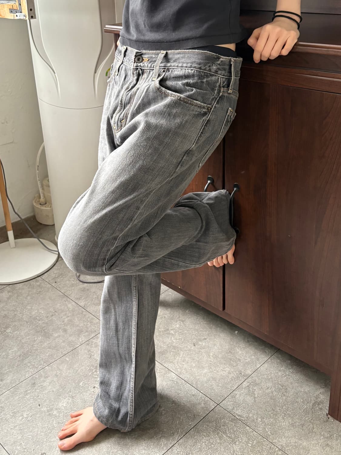 리바이스 527 부츠컷 흑청 상품이미지6