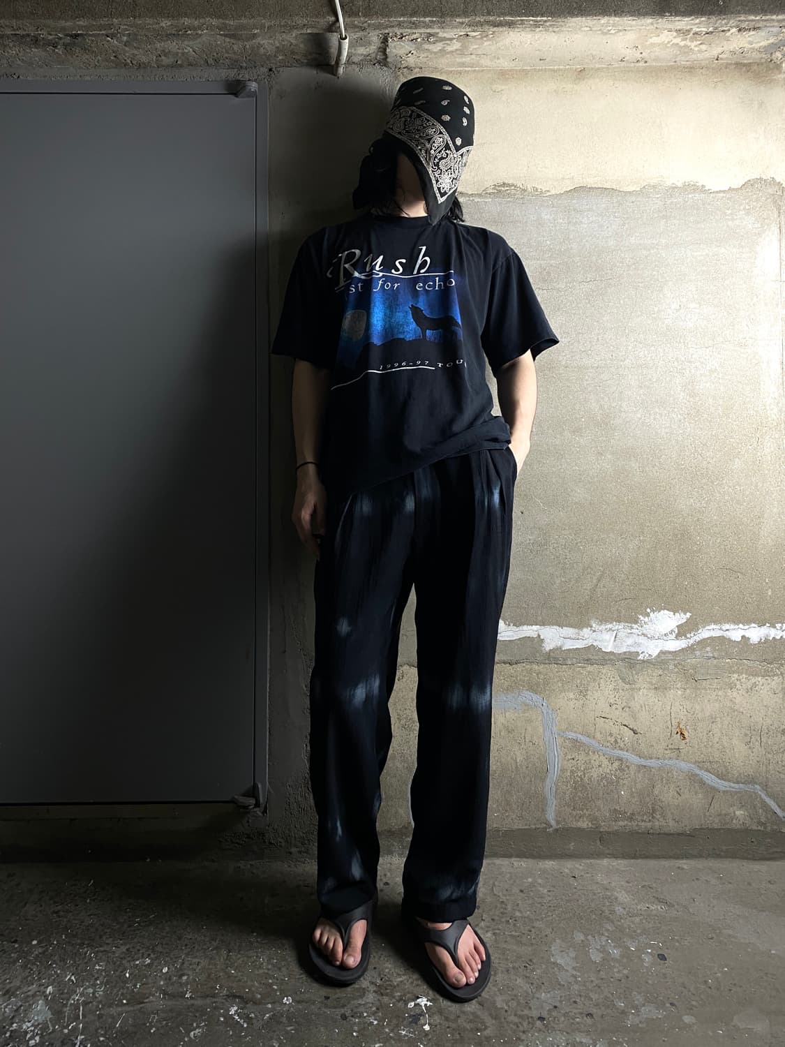 90s 빈티지 러쉬 티셔츠 USA Made 밴드티 상품이미지7