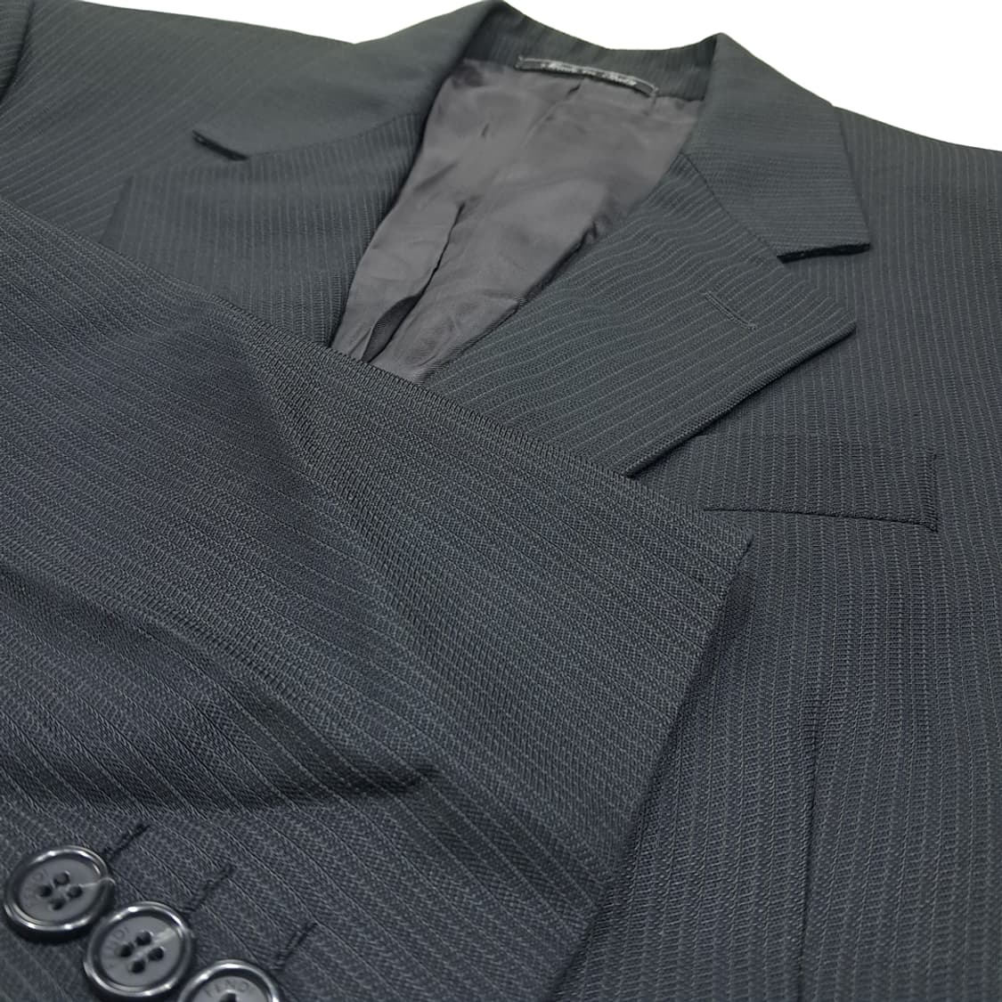 CL483 M 펜디 90s 이태리판 울 네이비 블레이저 자켓 상품이미지5