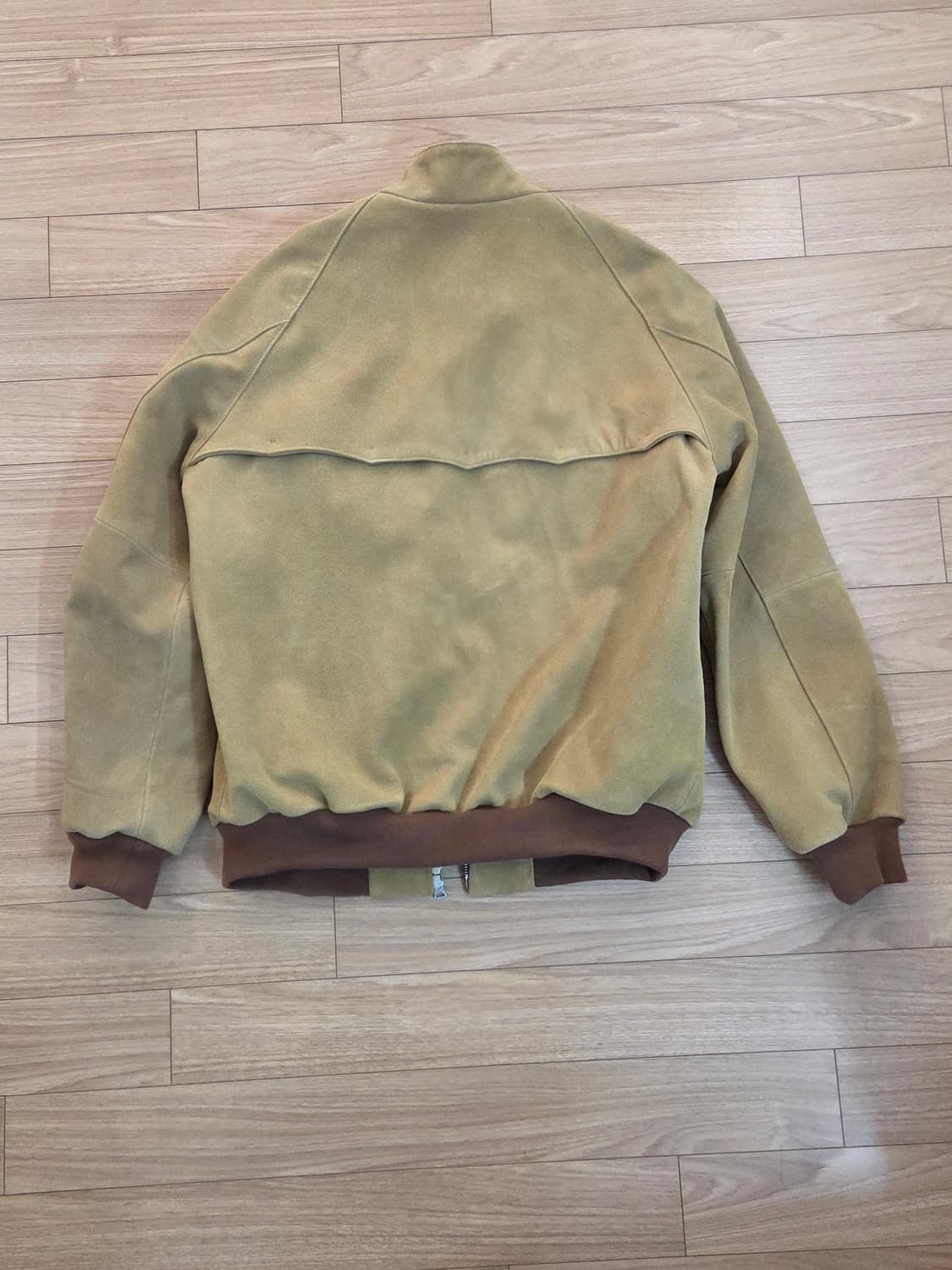 민트급 차메카지 가죽 누벅 블루종 3xl (105~110) 상품이미지2