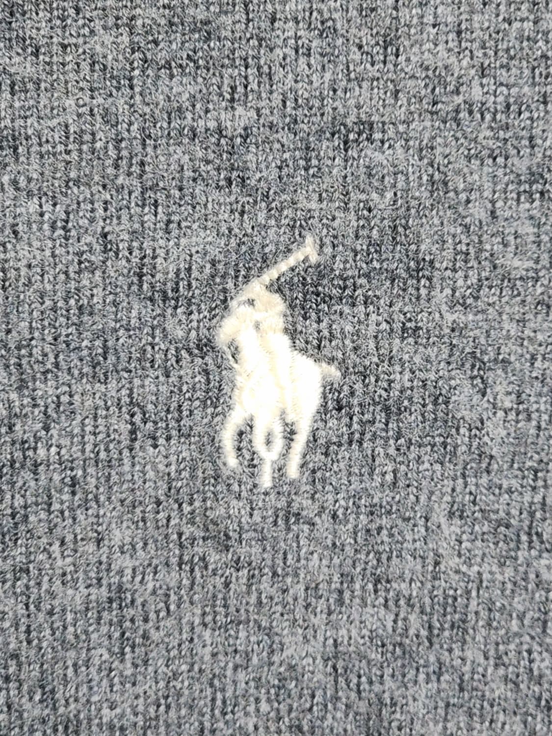 (S) 랄프로렌 폴로 니트 차콜 라운드 울스웨터 슬림핏  상품이미지4