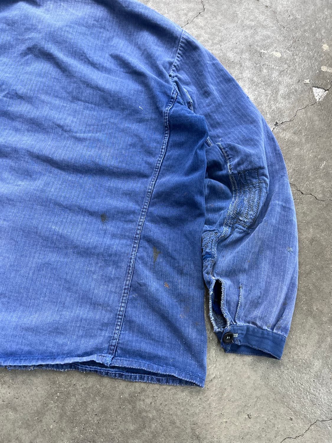 HARD SUN FADED HBT 헤링본트윌 보로 프렌치워크자켓 상품이미지10