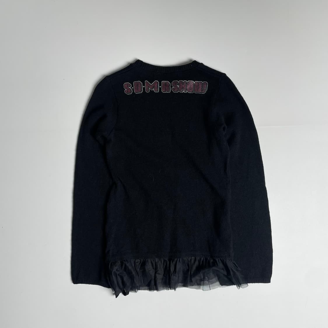 Ba-tsu 데빌&기타 프린트 레이스 니트 상품이미지6