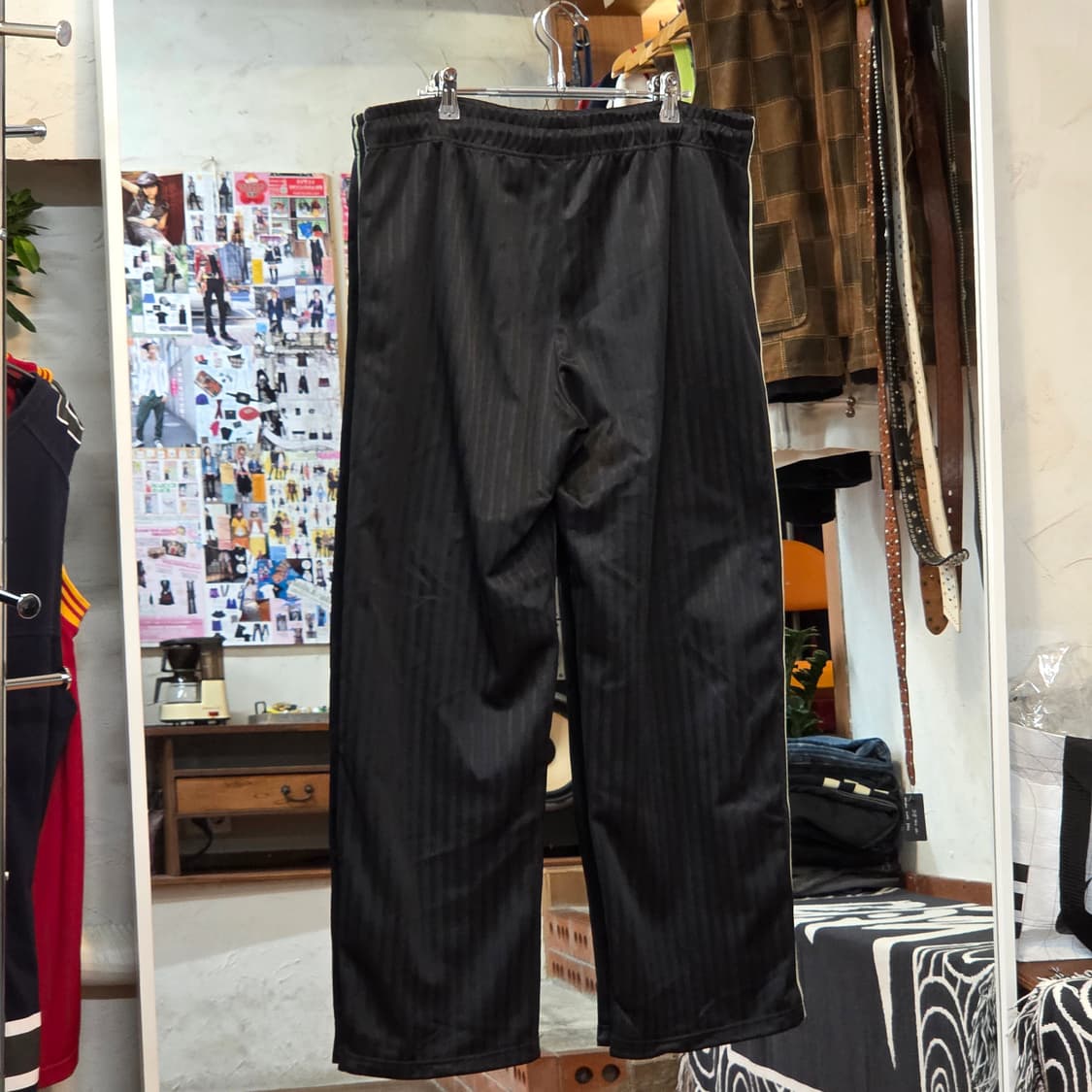 JPN 스트라이프 와이드 트랙 팬츠 상품이미지5