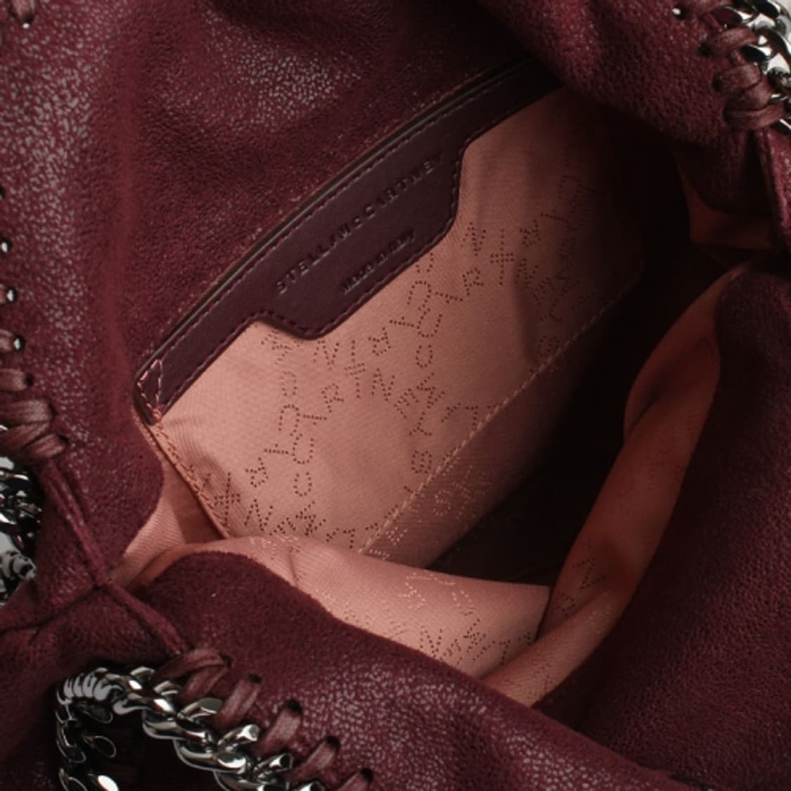 스텔라맥카트니 팔라벨라 와인 은장 체인 숄더백 상품이미지5
