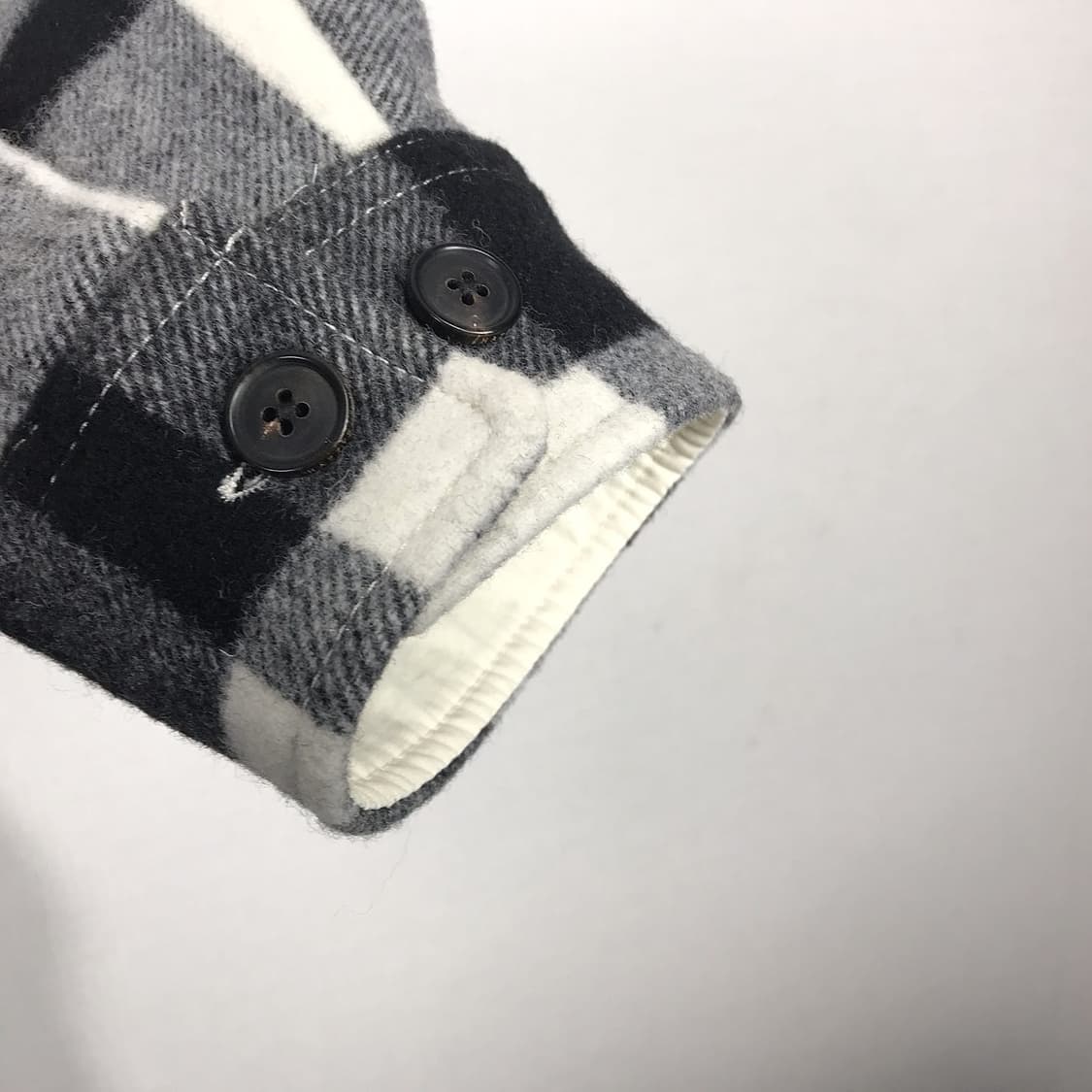 헤지스 울 체크 셔츠형 자켓 점퍼 남성115 상품이미지5