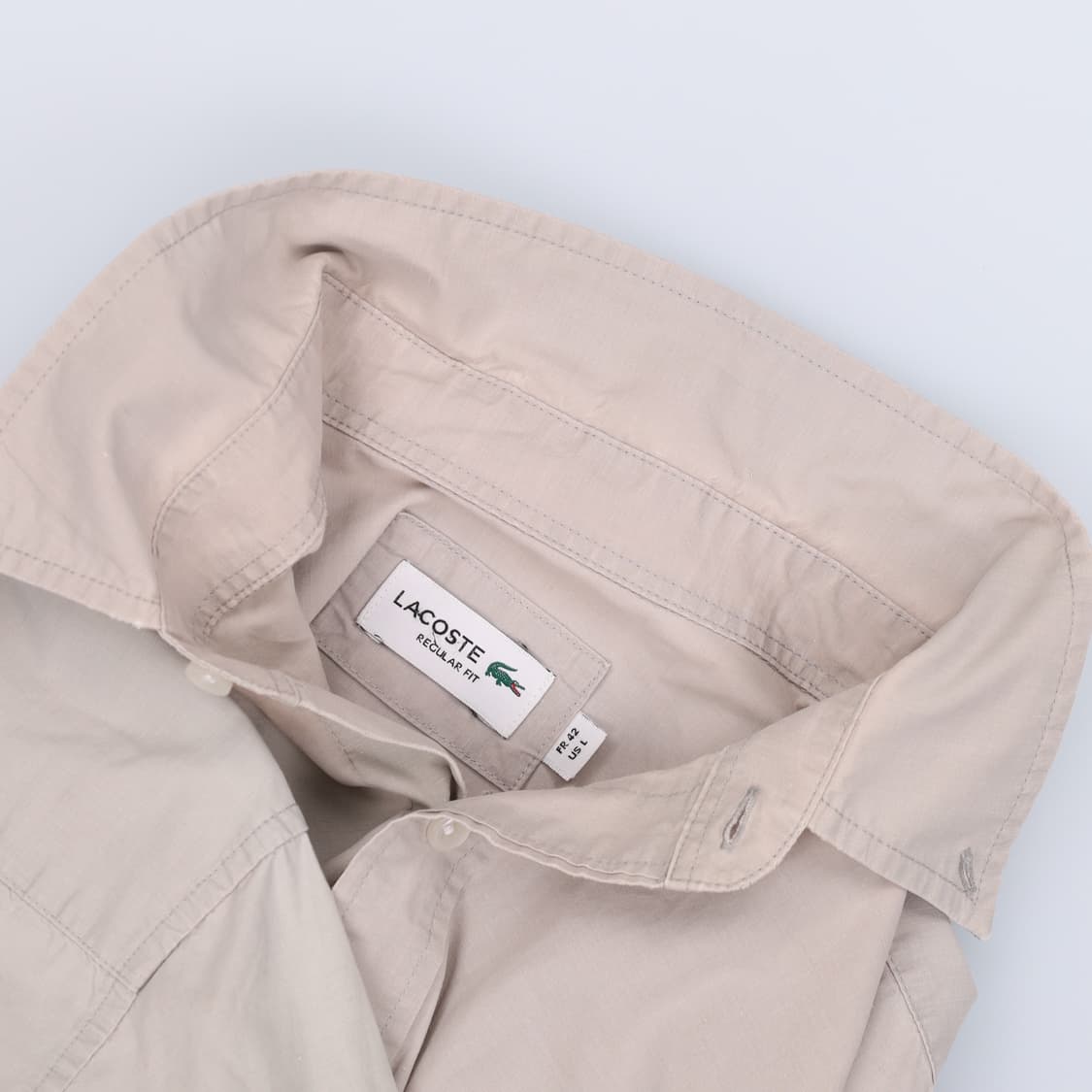 [US L] 라코스테 가먼트다이 옥스포드 셔츠 남방 3784 상품이미지6
