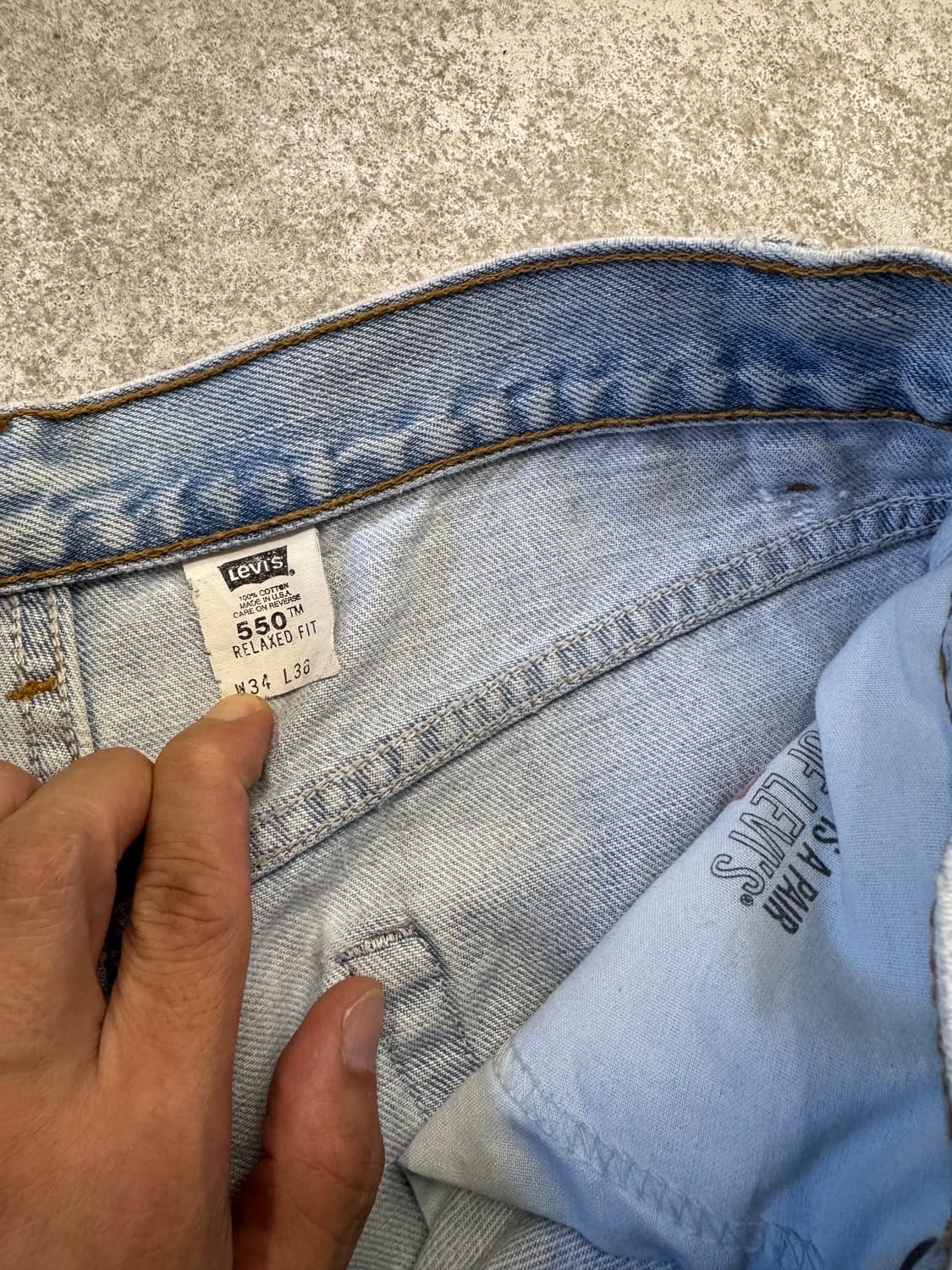 90s 리바이스550 made in usa 상품이미지3