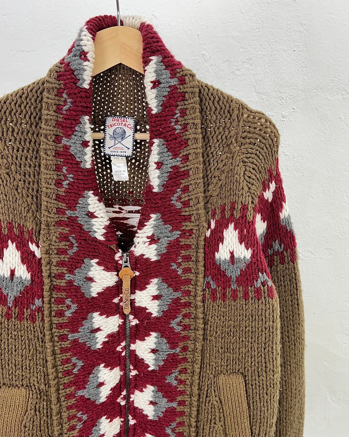 디젤 도밍고 레글런 니티드 코위찬 가디건 상품이미지3