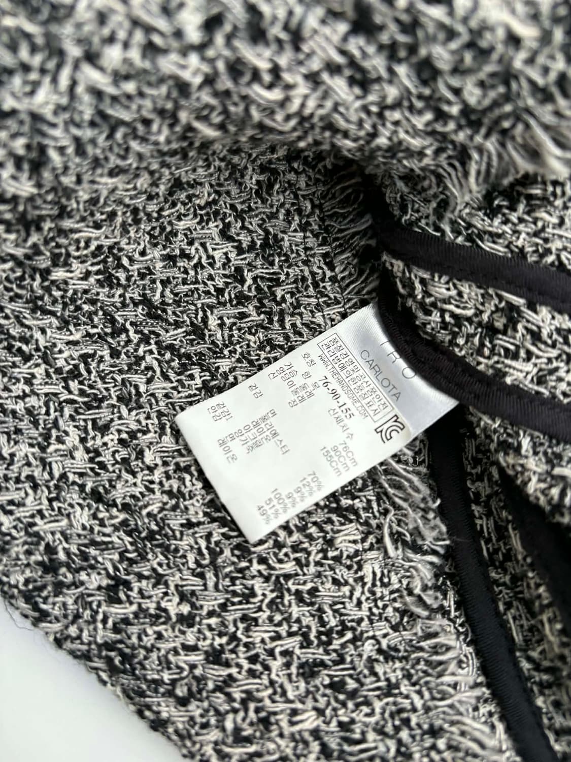 [34] IRO 이로 한섬 칼로타 트위드 집업 자켓 상품이미지6