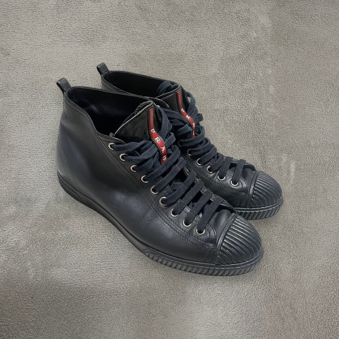 245~250) 프라다 스포츠 빈티지 레더 가죽 스니커즈 상품이미지3