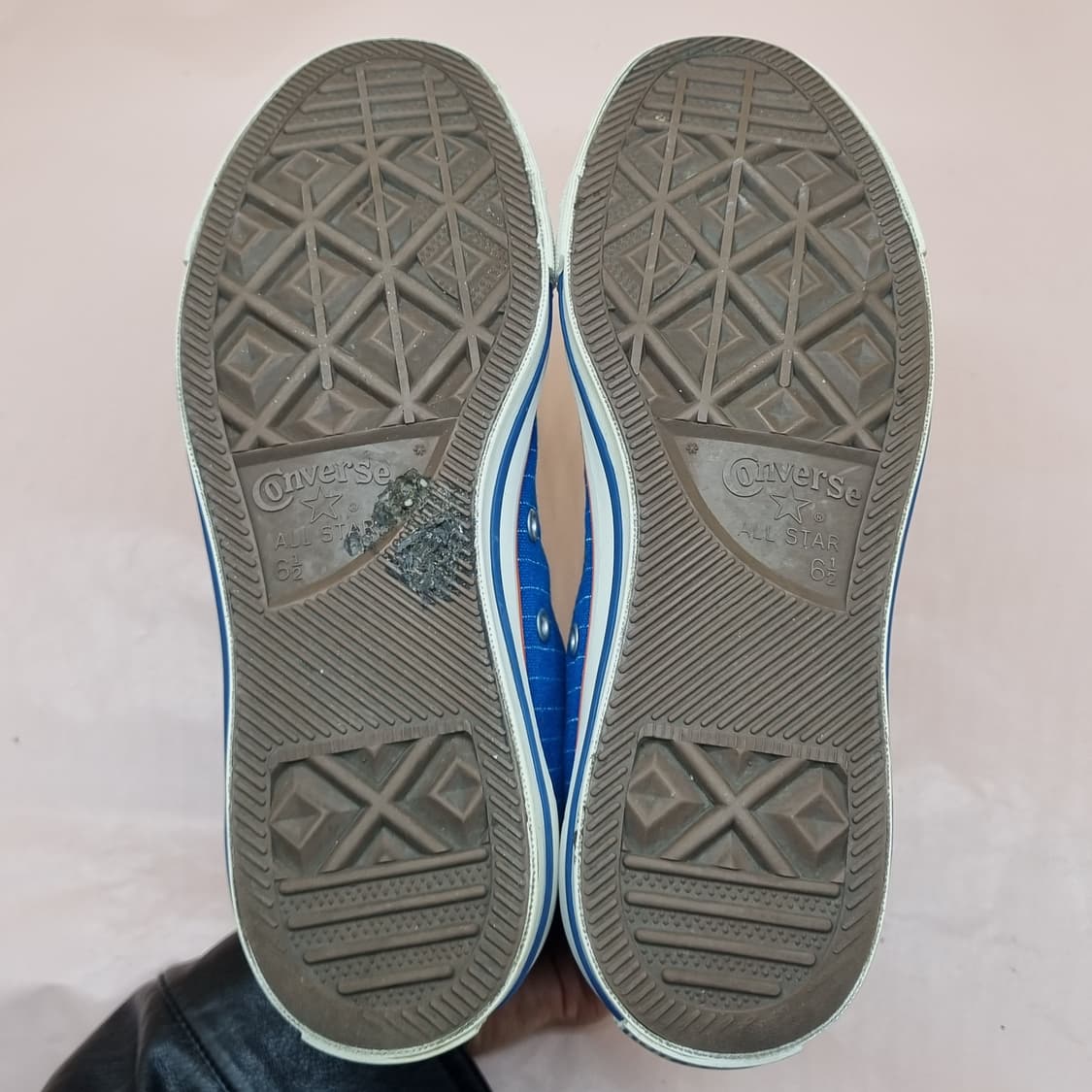 컨버스 블루 스트라이프 하이탑 스니커즈250 상품이미지3