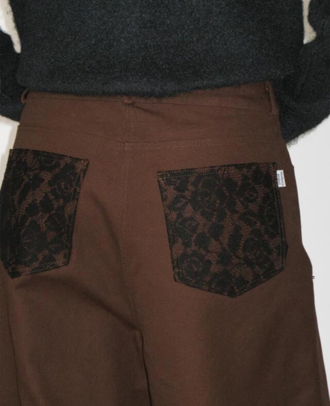 썬번프로젝트 | Lace Burmuda Pants, BROWN, S사이즈 상품이미지4