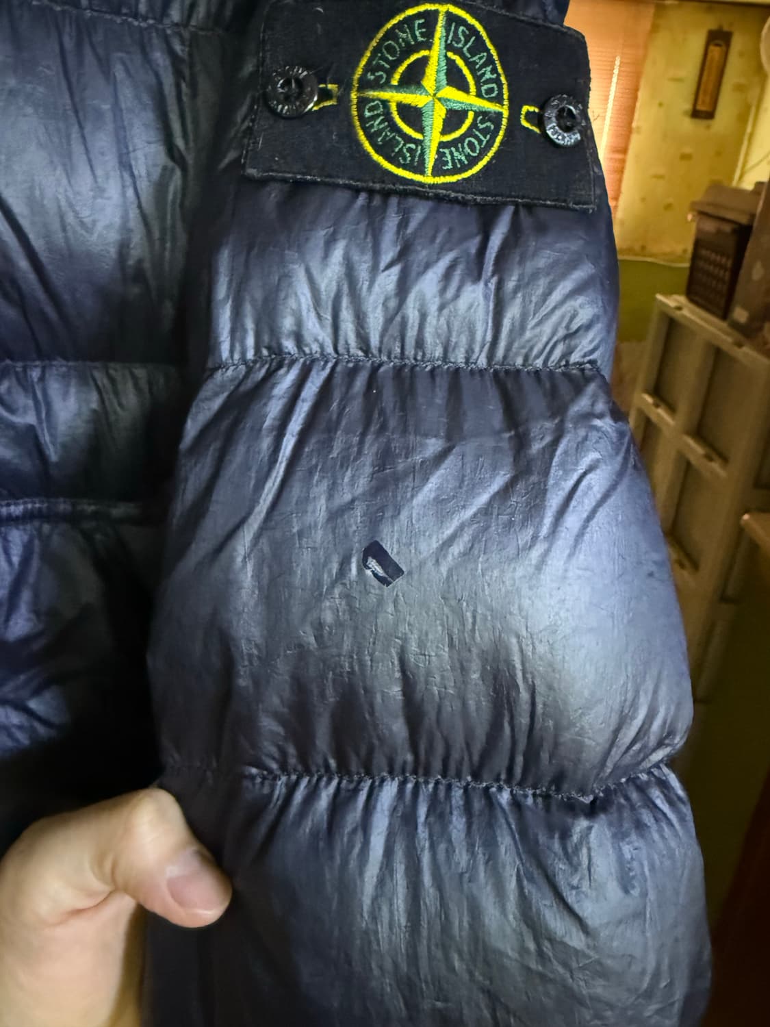 안냐세요 스톤아일랜드 네이비 후드 다운 패딩 xl사이즈 판매랍니다 상급! 상품이미지3