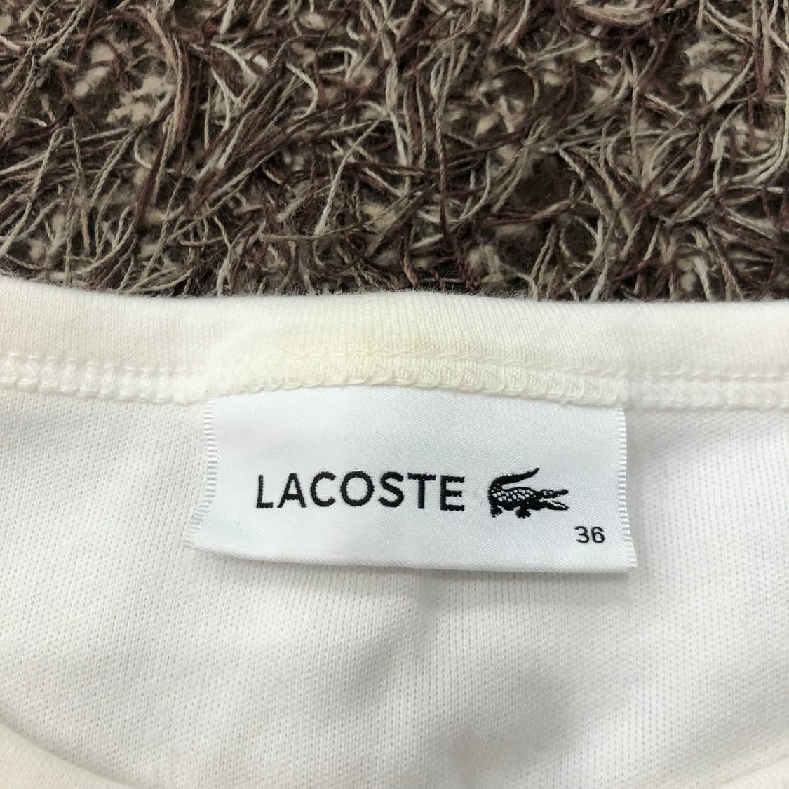 95 라코스테 여성 스트라이프 긴팔 티셔츠 롱 상품이미지4