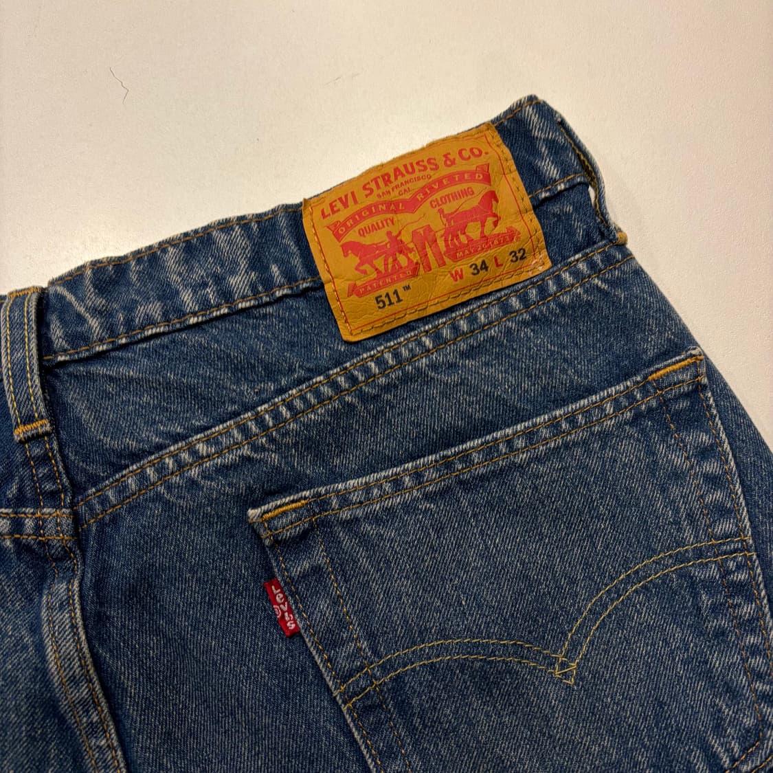 [34x32] 리바이스 511 청바지 데님 팬츠 D183 상품이미지3