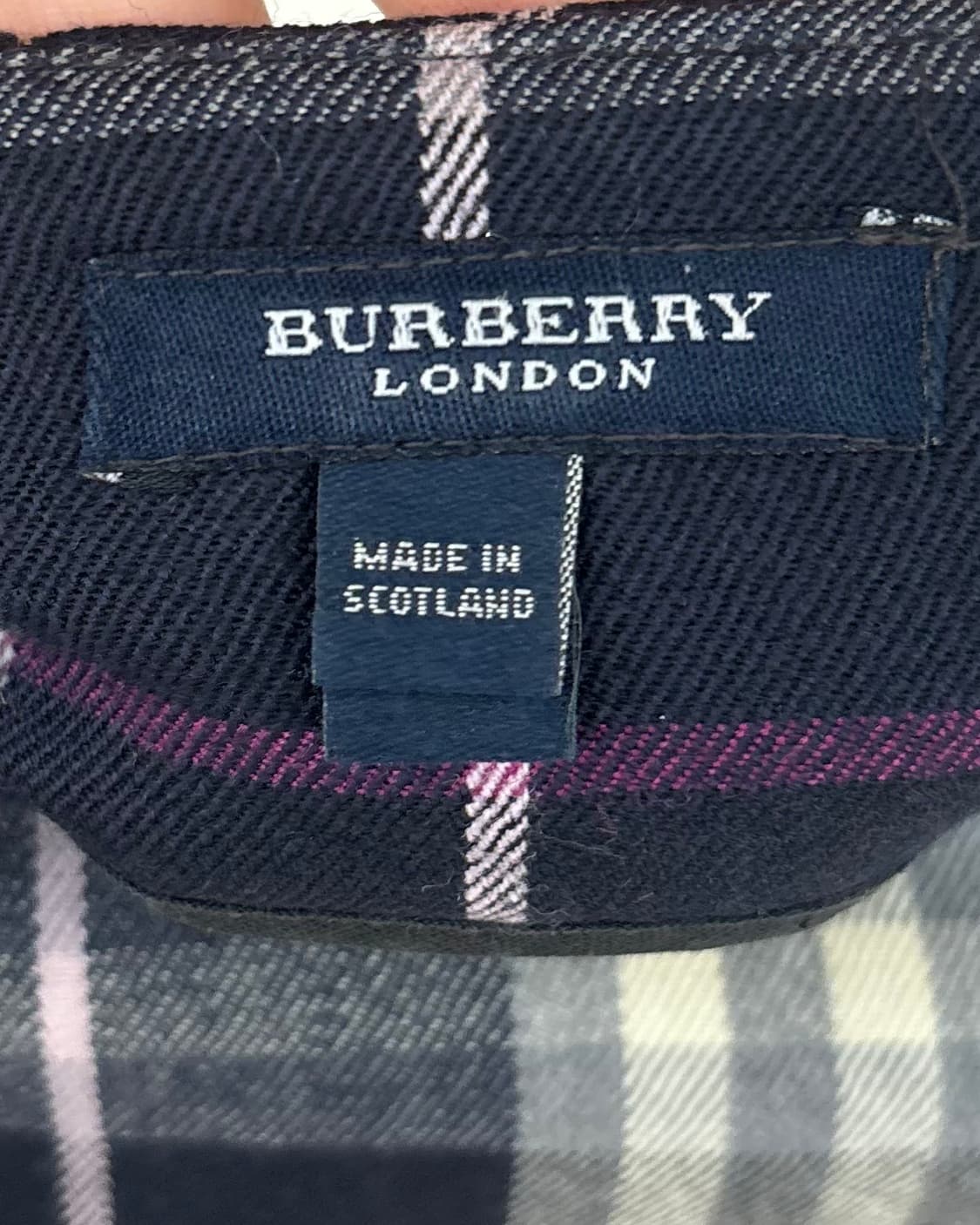 버버리 핑크 네이비 체크 버클 스커트 상품이미지7