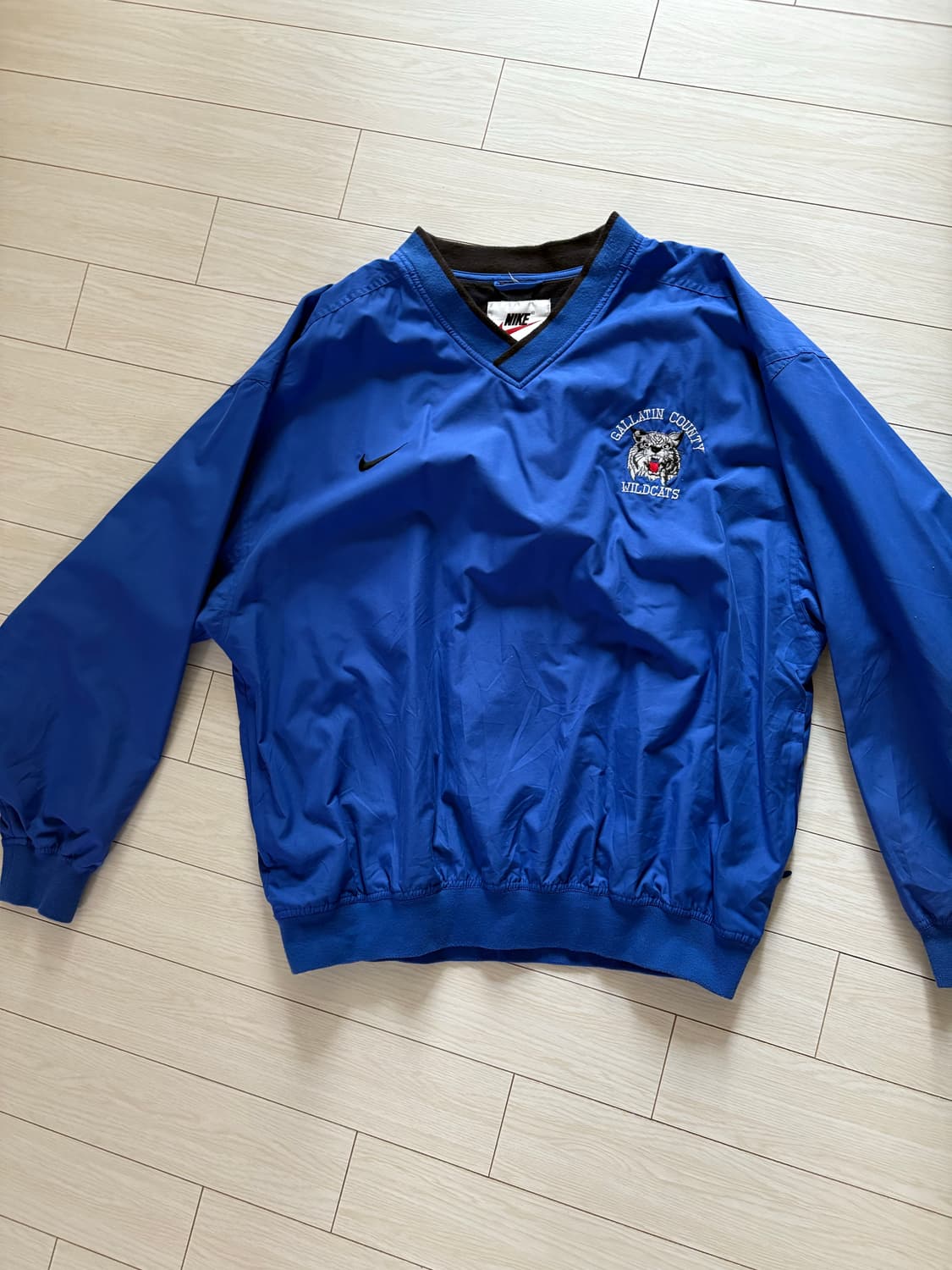 나이키 브이넥 바람막이 블루 XL 상품이미지1